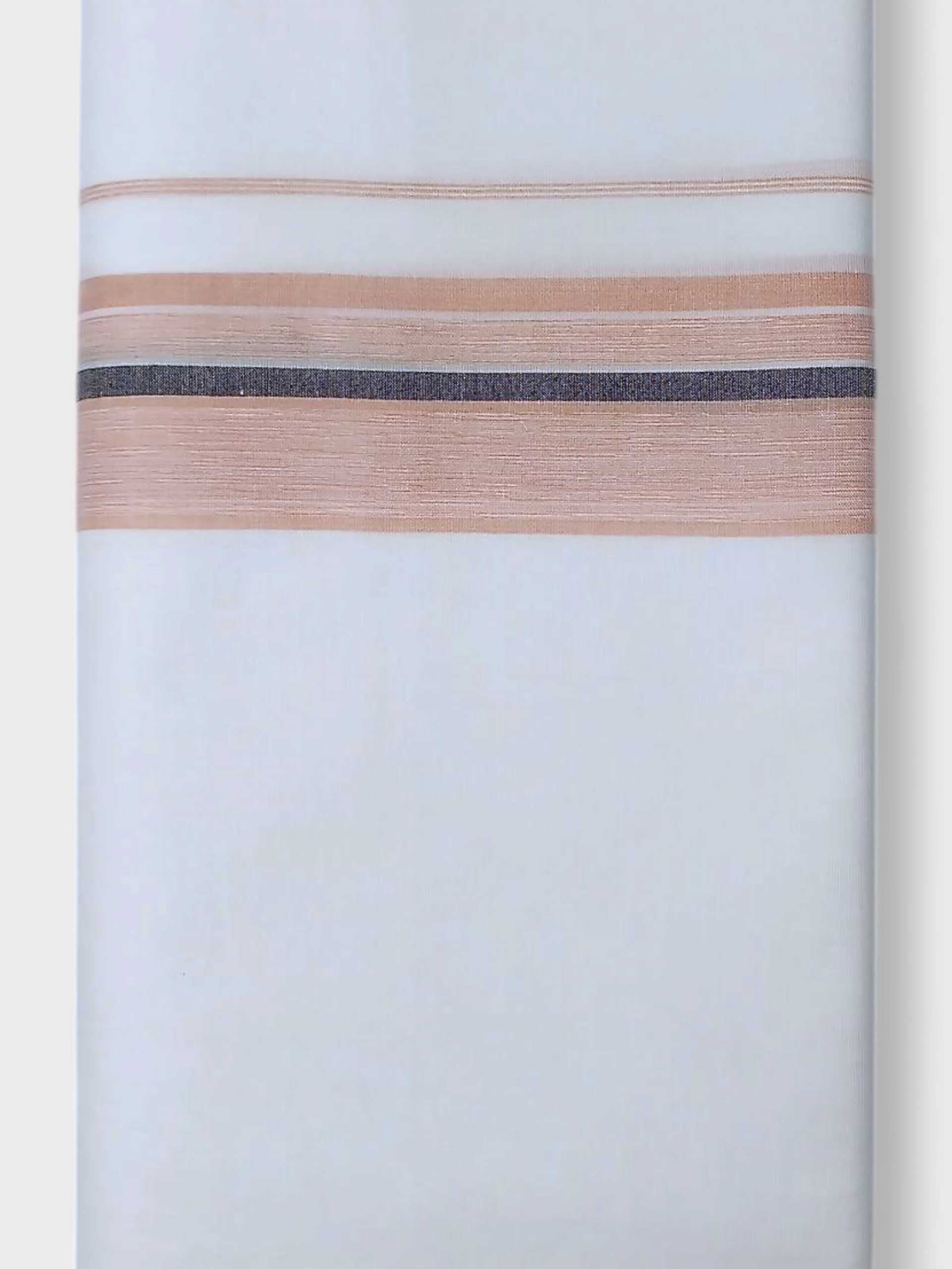 Pure White Cotton Men's Double Dhoti