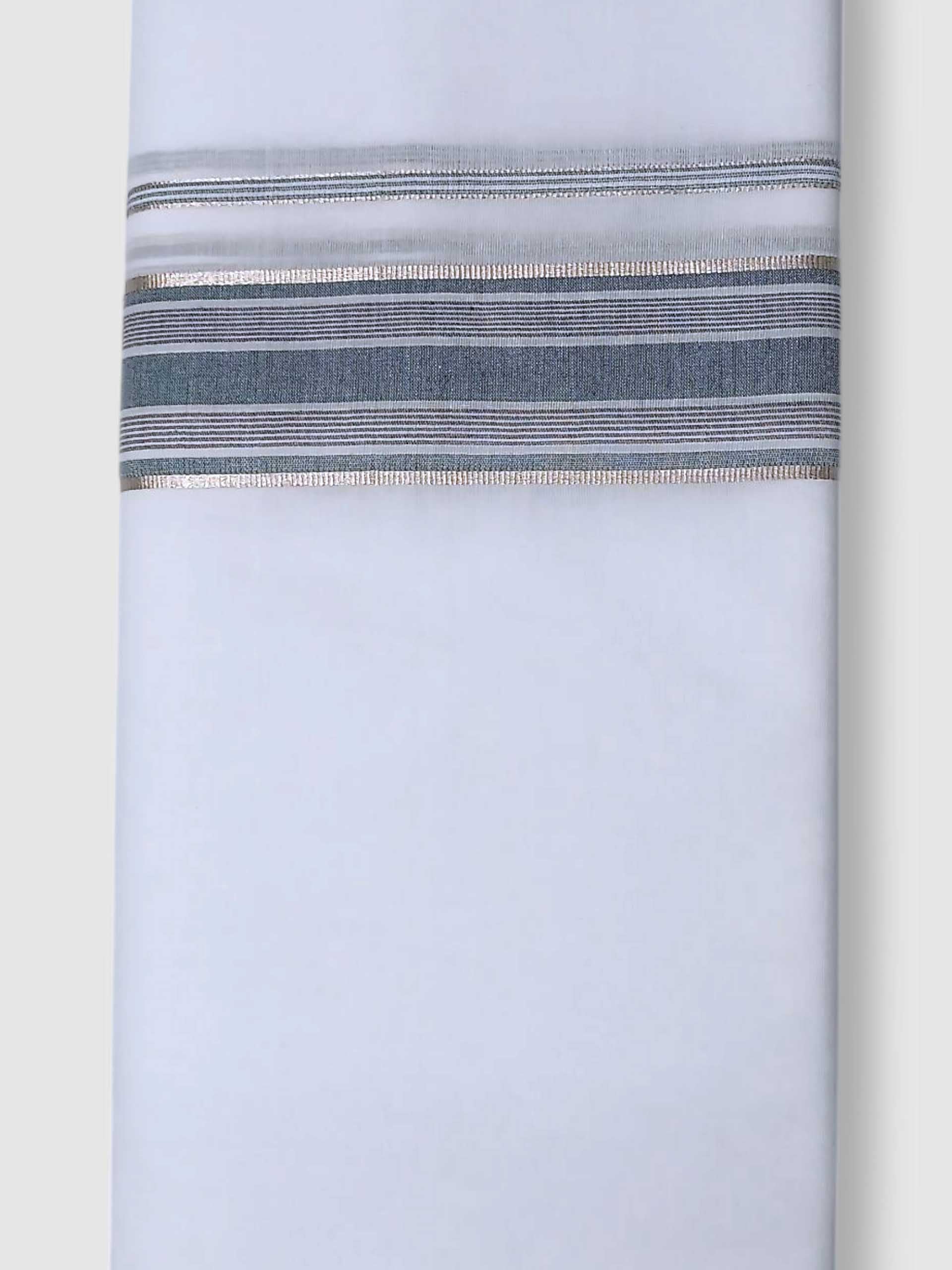 Pure White Cotton Men's Double Dhoti
