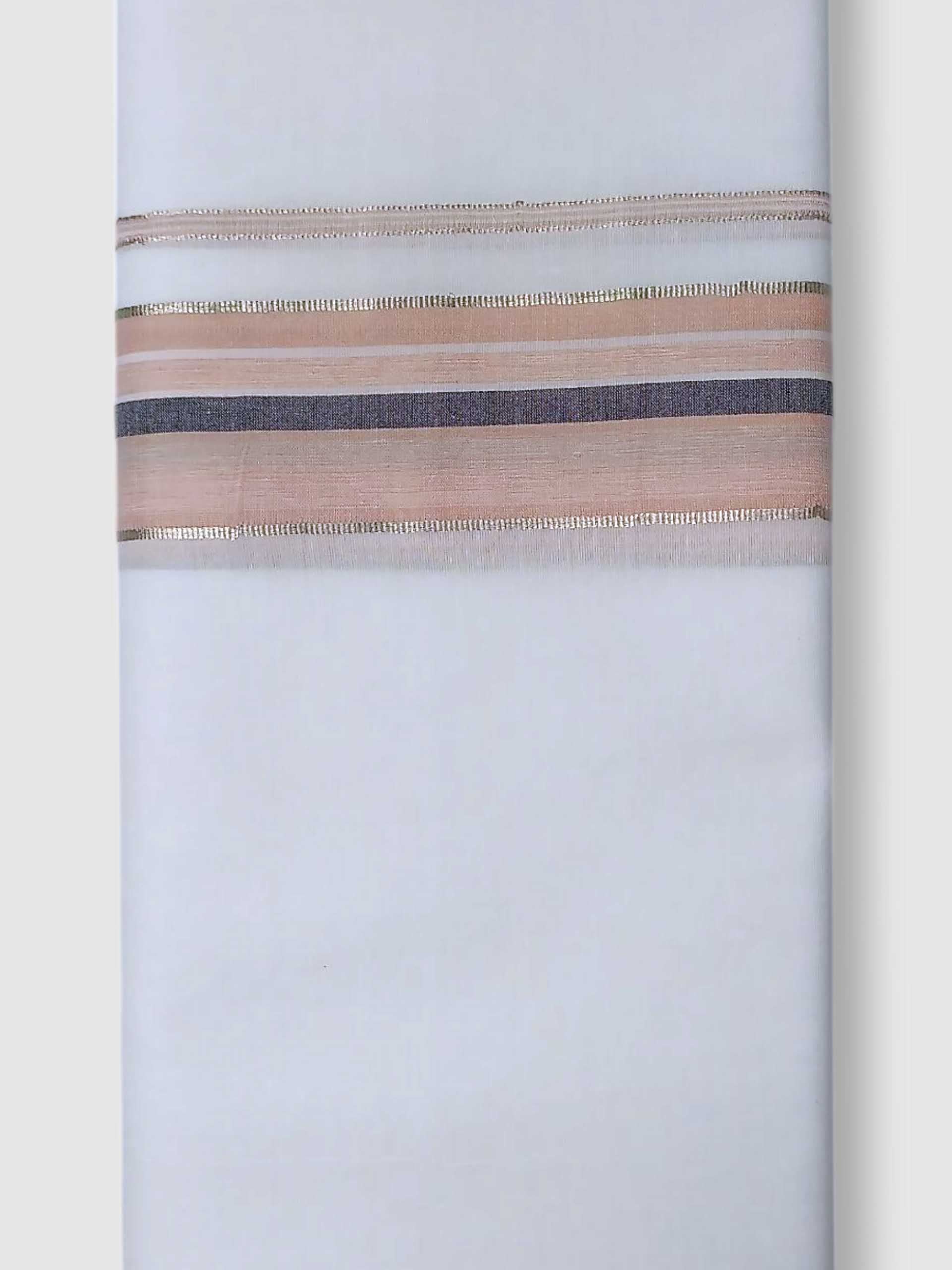 Pure White Cotton Men's Double Dhoti