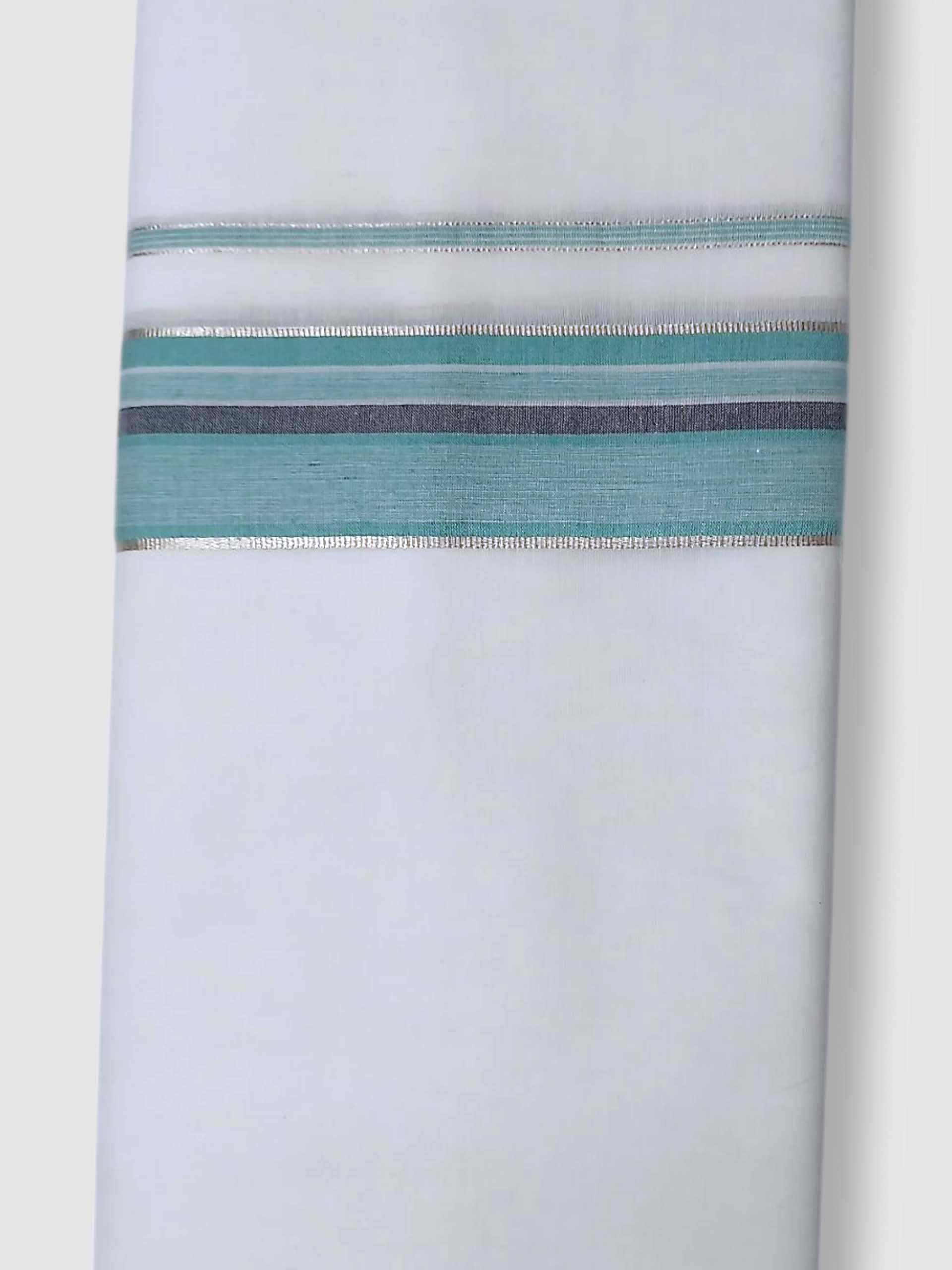 Pure White Cotton Men's Double Dhoti
