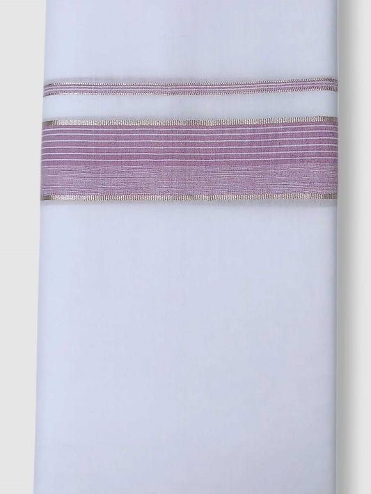 Pure White Cotton Men's Double Dhoti