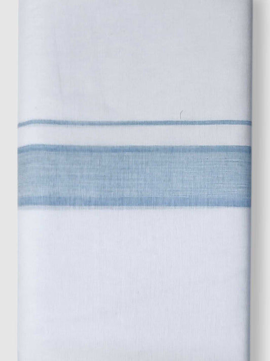 Pure White Cotton Men's Double Dhoti