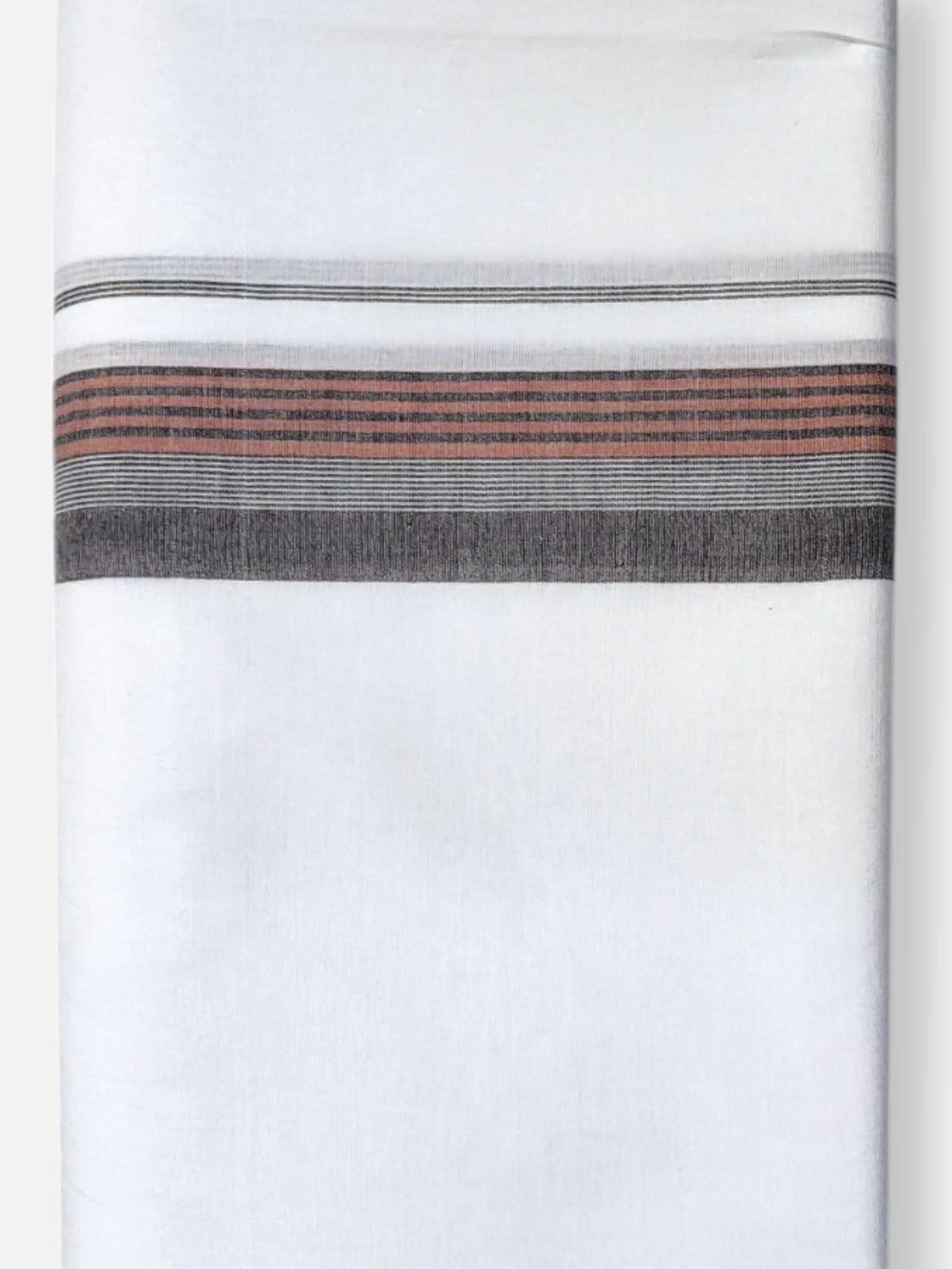 Pure White Cotton Men's Double Dhoti