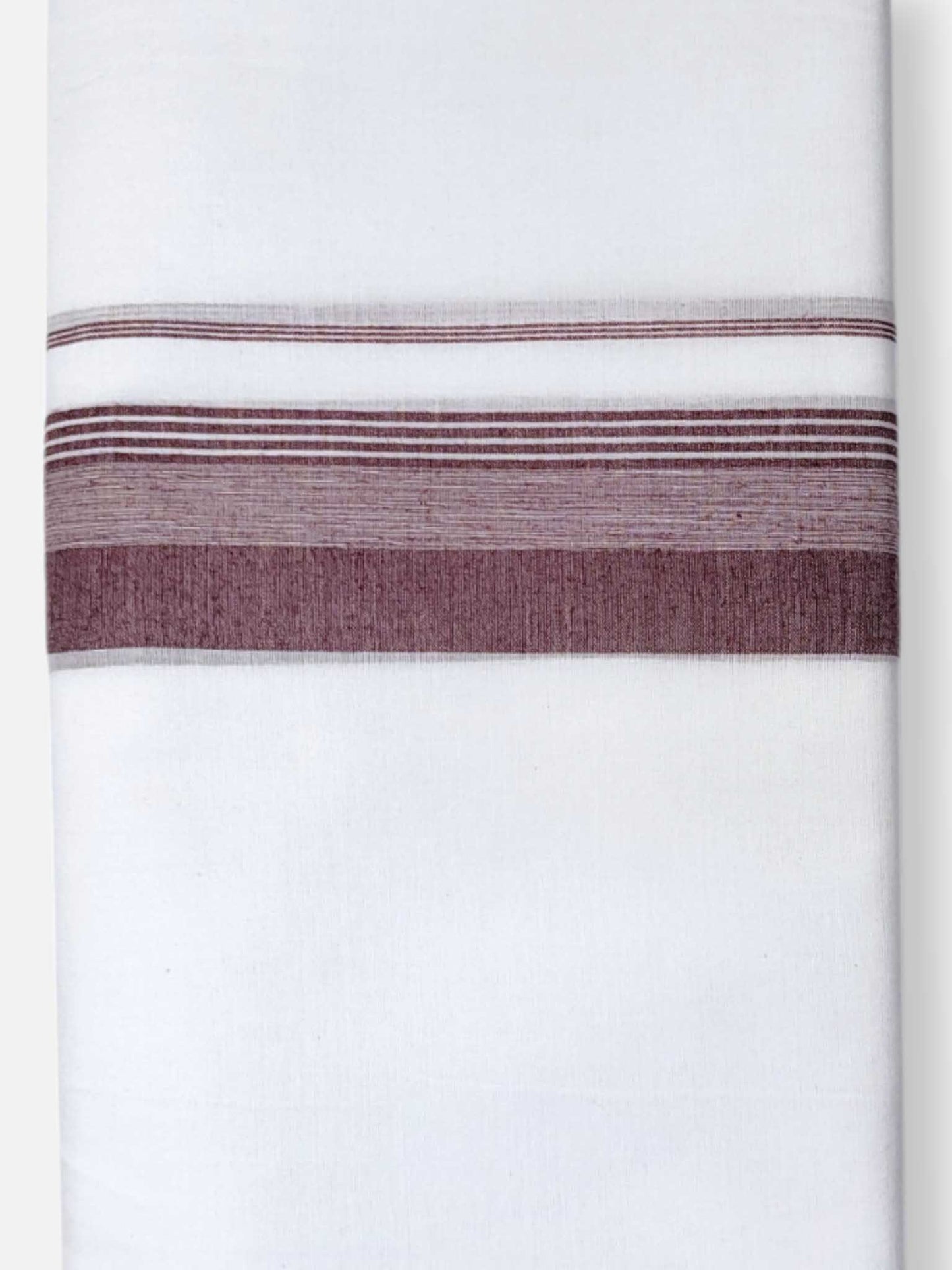 Pure White Cotton Men's Double Dhoti