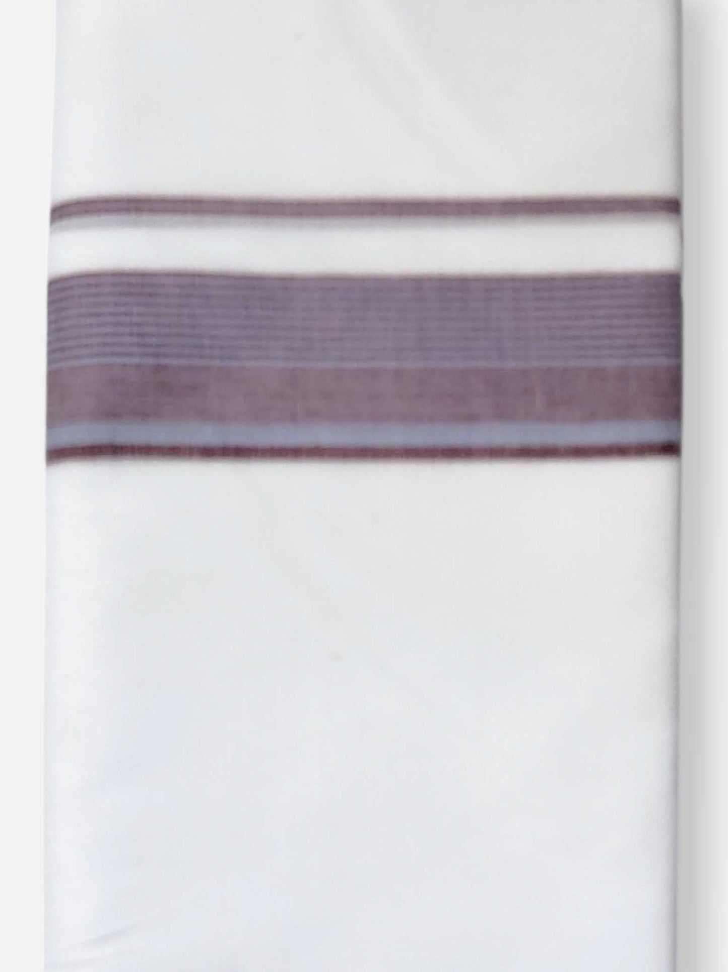 Pure White Cotton Men's Double Dhoti