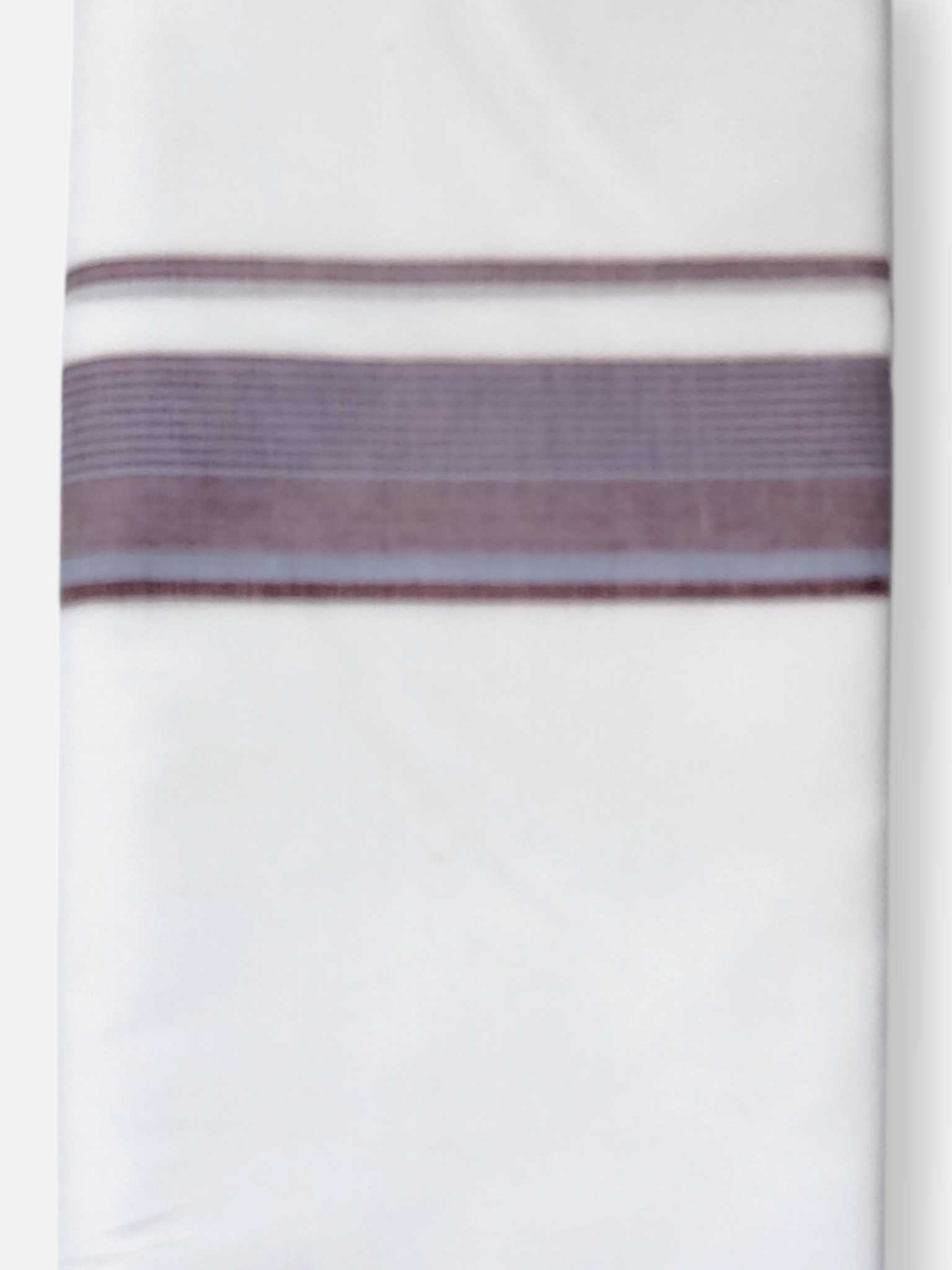 Pure White Cotton Men's Double Dhoti