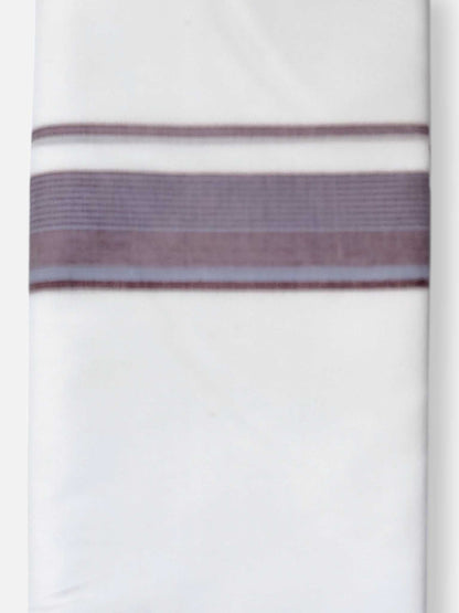 Pure White Cotton Men's Double Dhoti