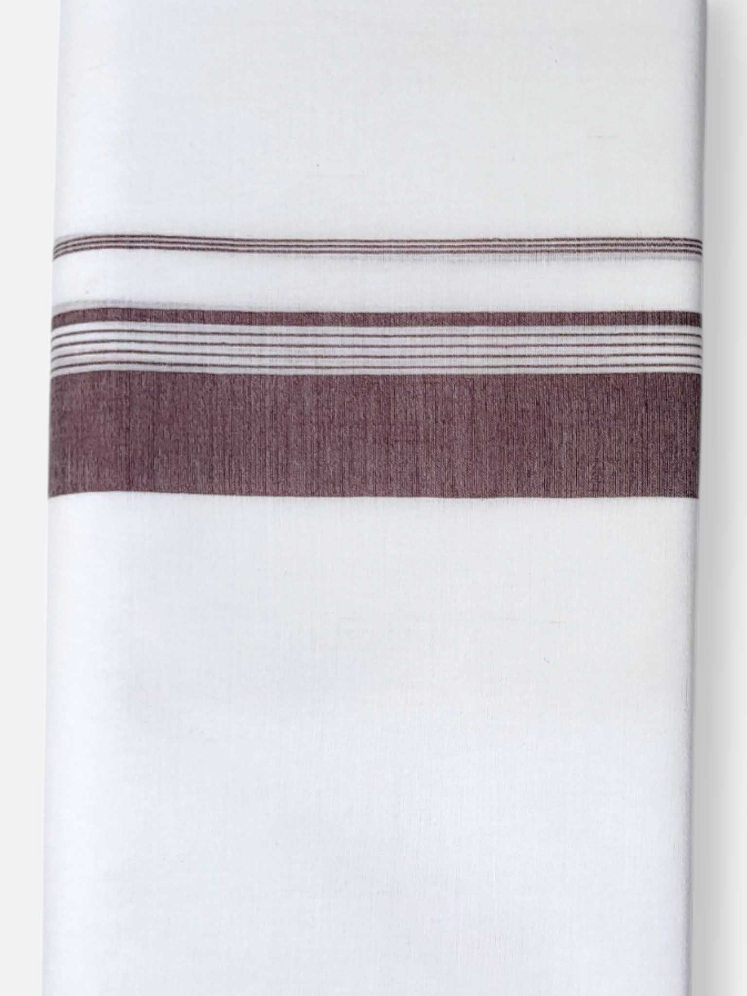 Pure White Cotton Men's Double Dhoti