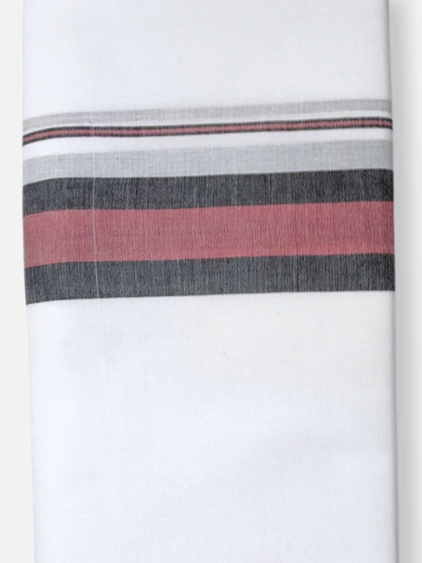Pure White Cotton Men's Double Dhoti