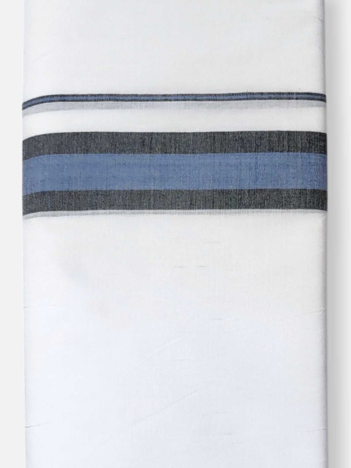 Pure White Cotton Men's Double Dhoti