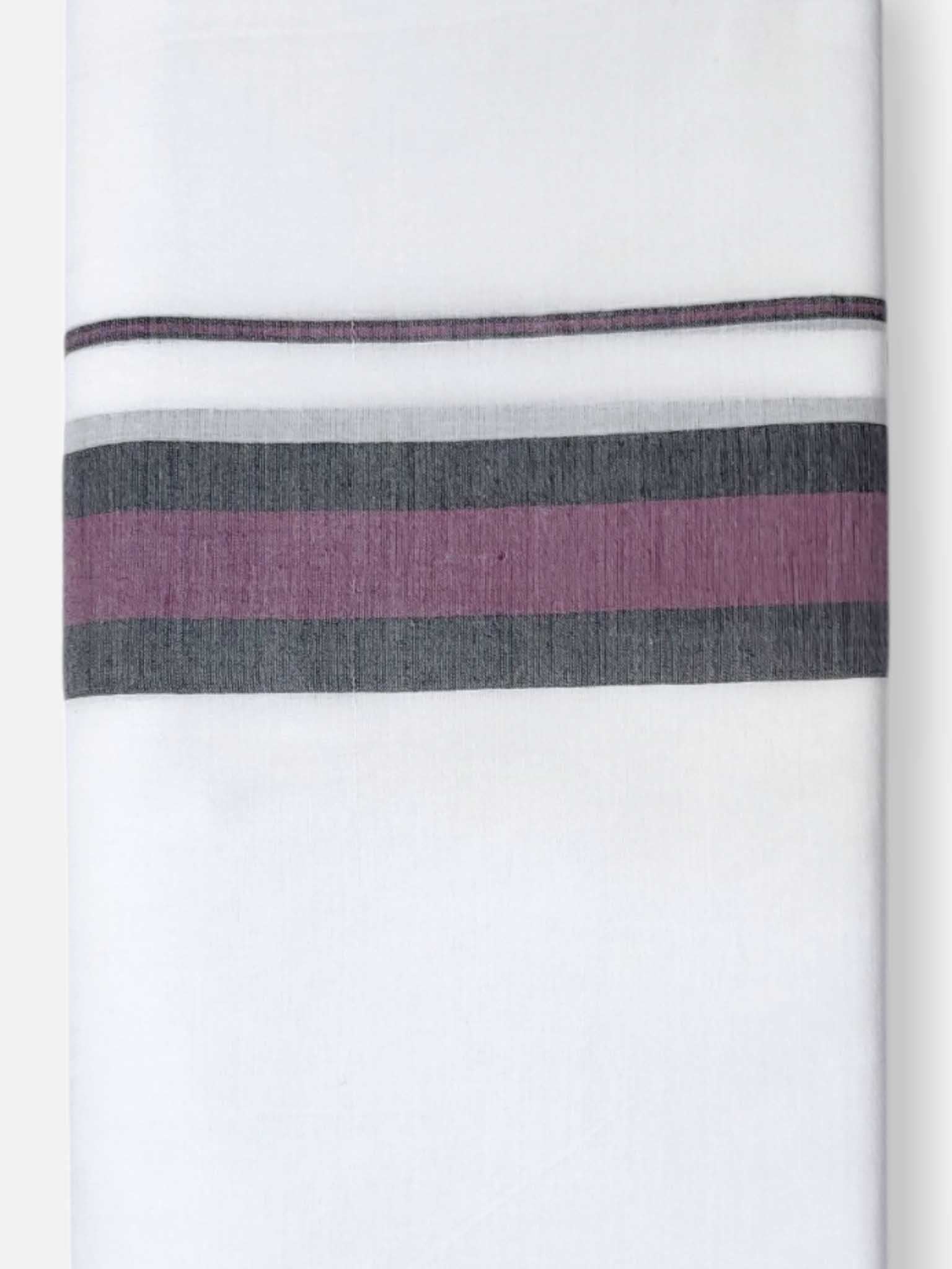 Pure White Cotton Men's Double Dhoti