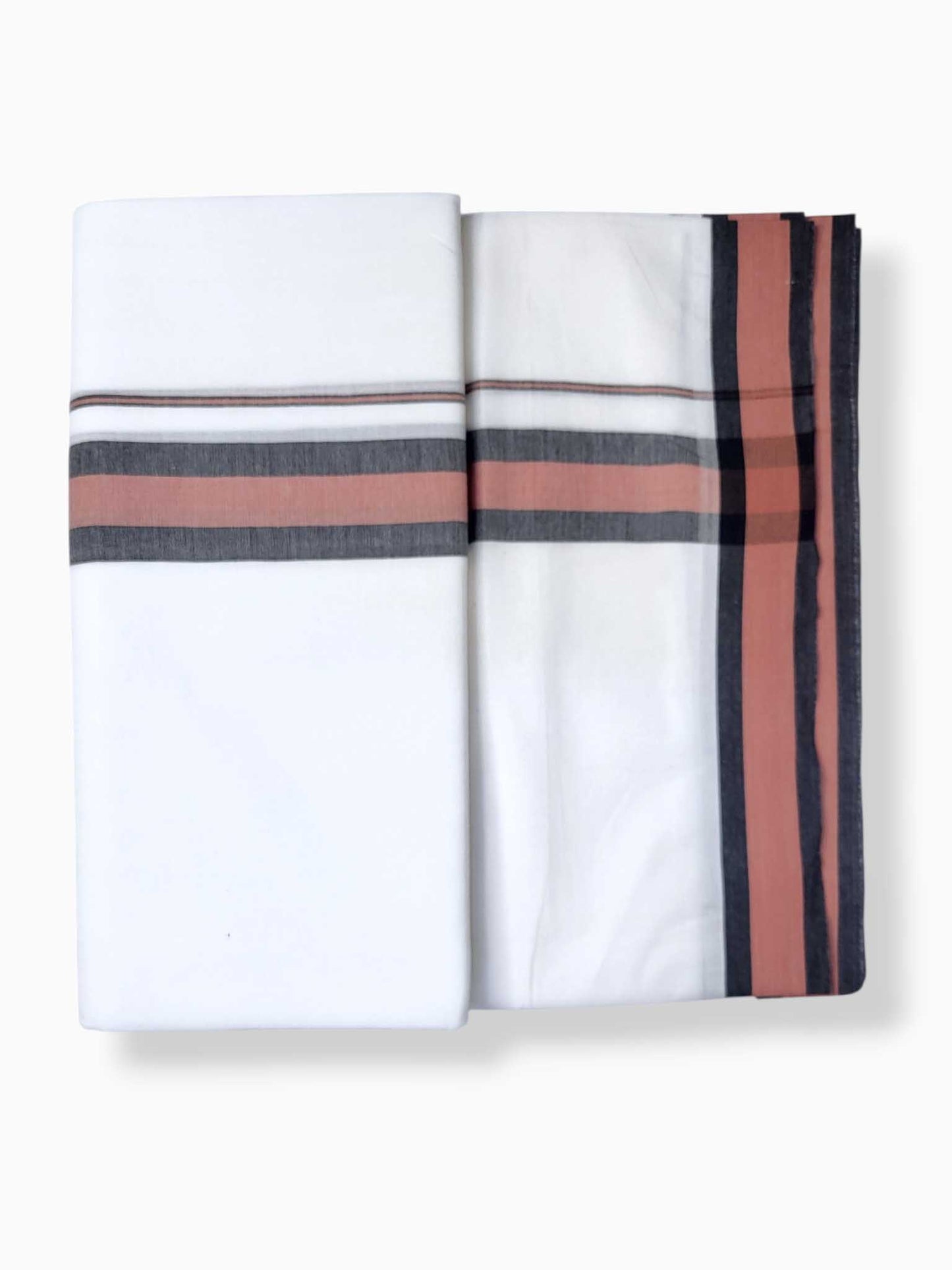 Pure White Cotton Men's Double Dhoti