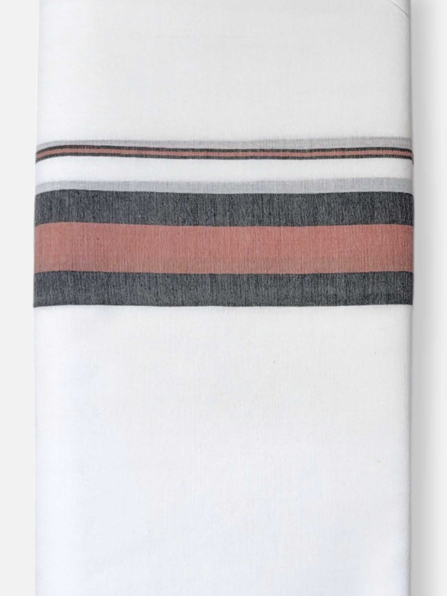 Pure White Cotton Men's Double Dhoti