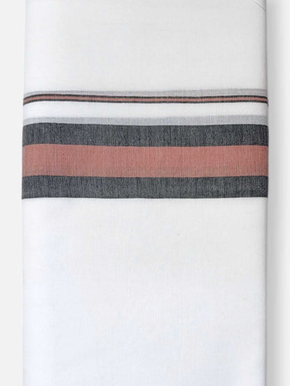 Pure White Cotton Men's Double Dhoti