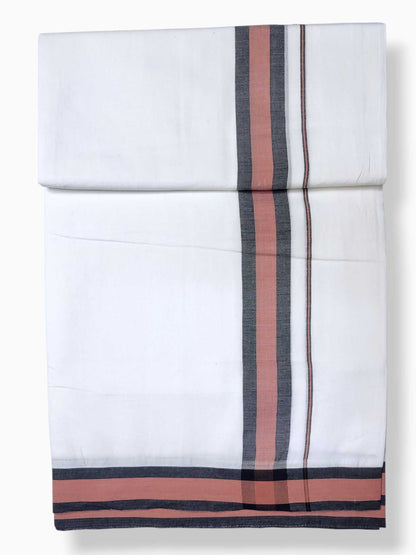 Pure White Cotton Men's Double Dhoti