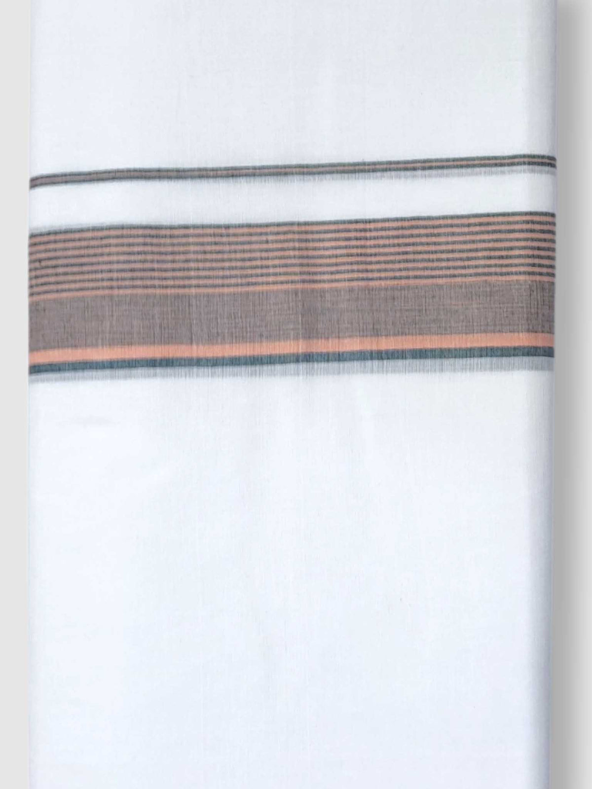 Pure White Cotton Men's Double Dhoti