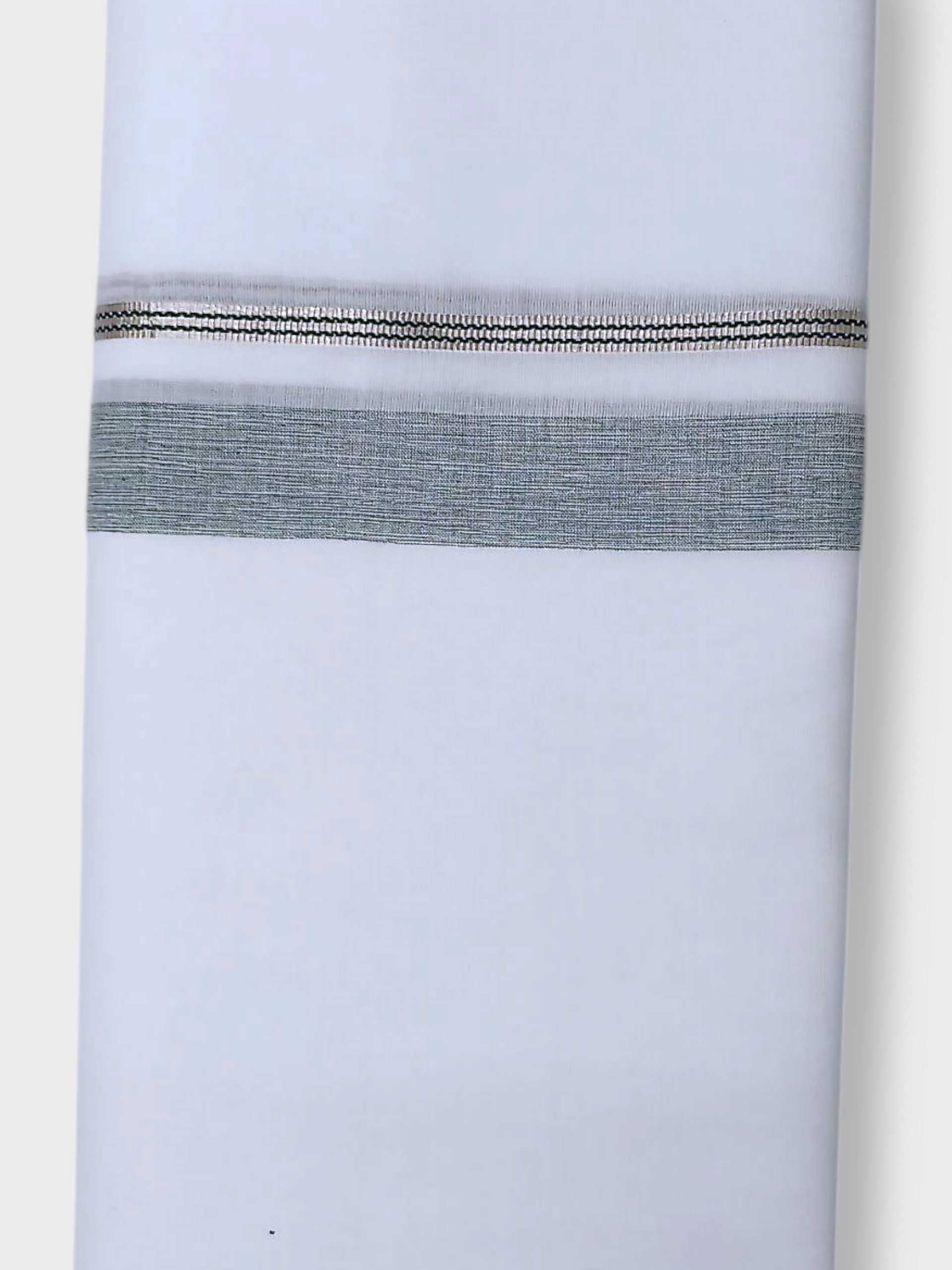 Pure White Cotton Men's Double Dhoti