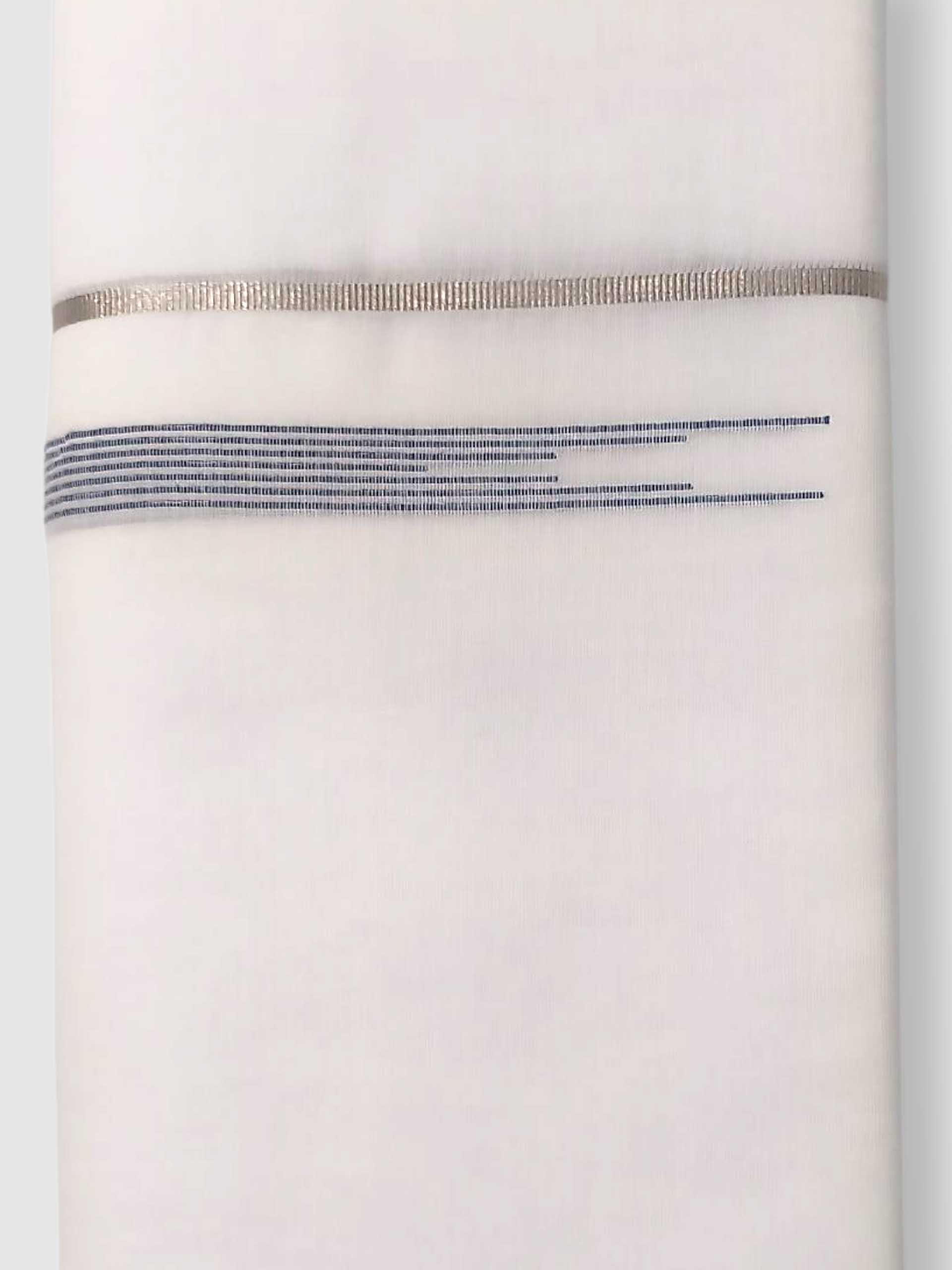 Pure White Cotton Men's Double Dhoti