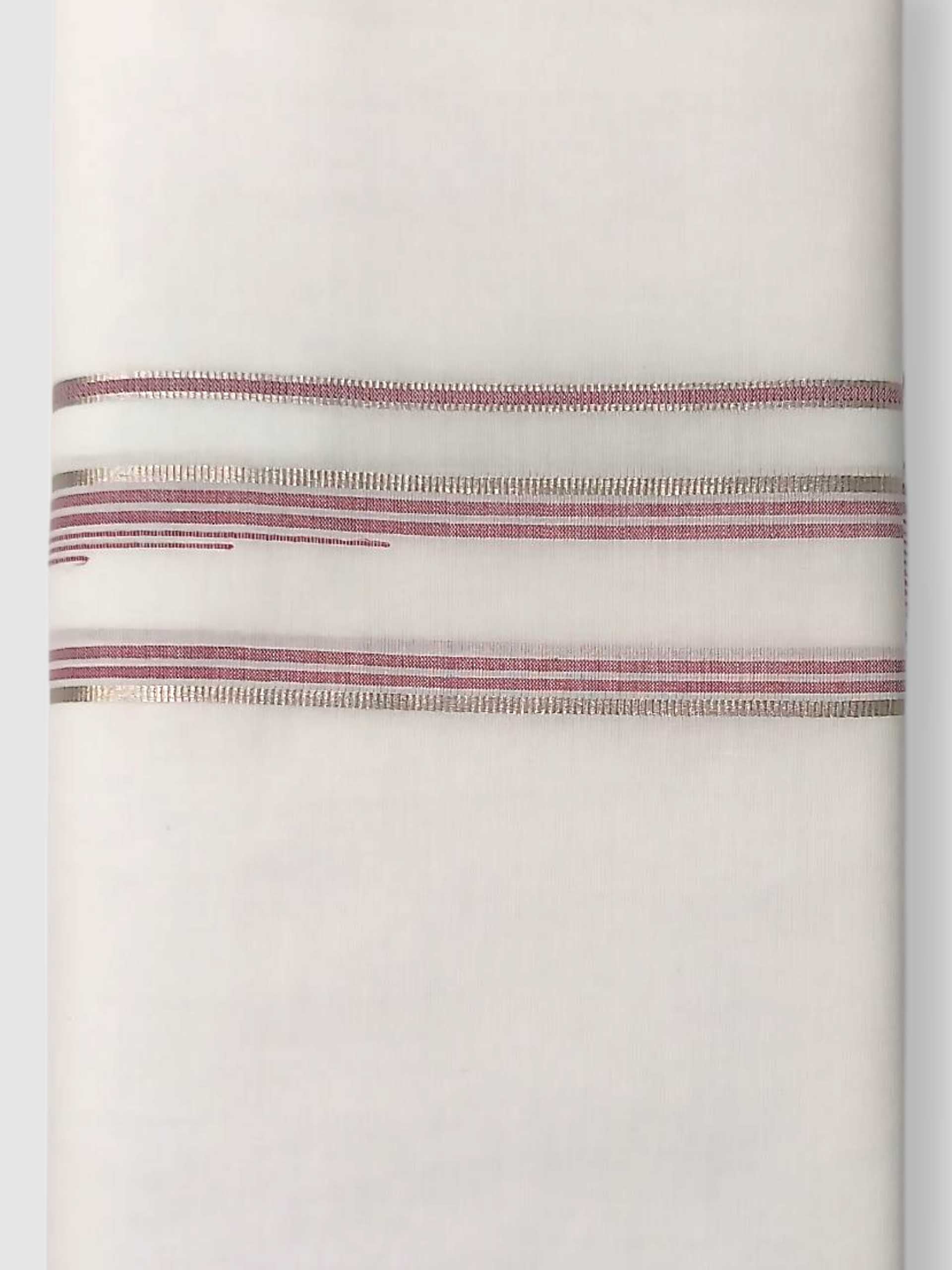 Pure White Cotton Men's Double Dhoti