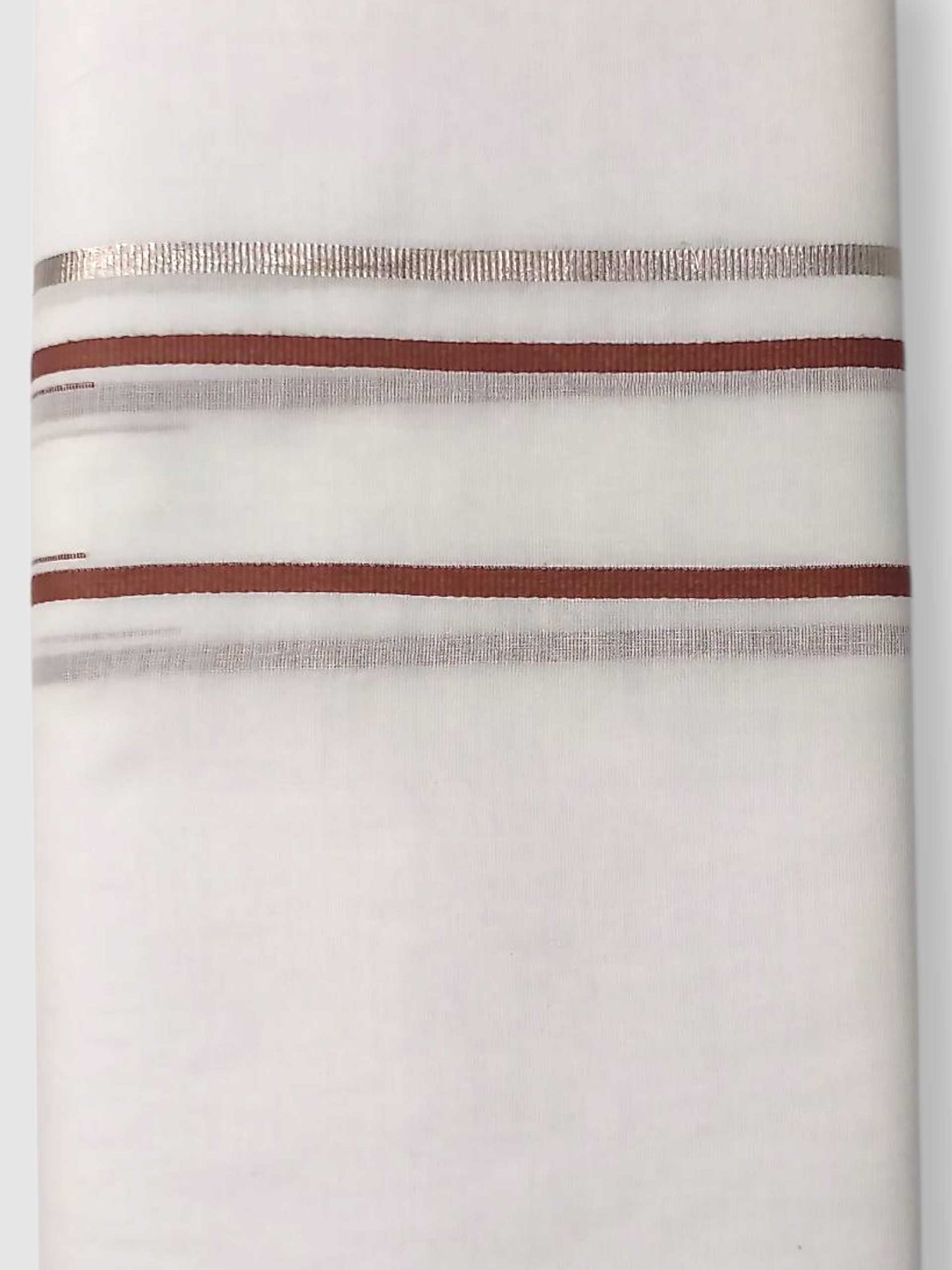 Pure White Cotton Men's Double Dhoti