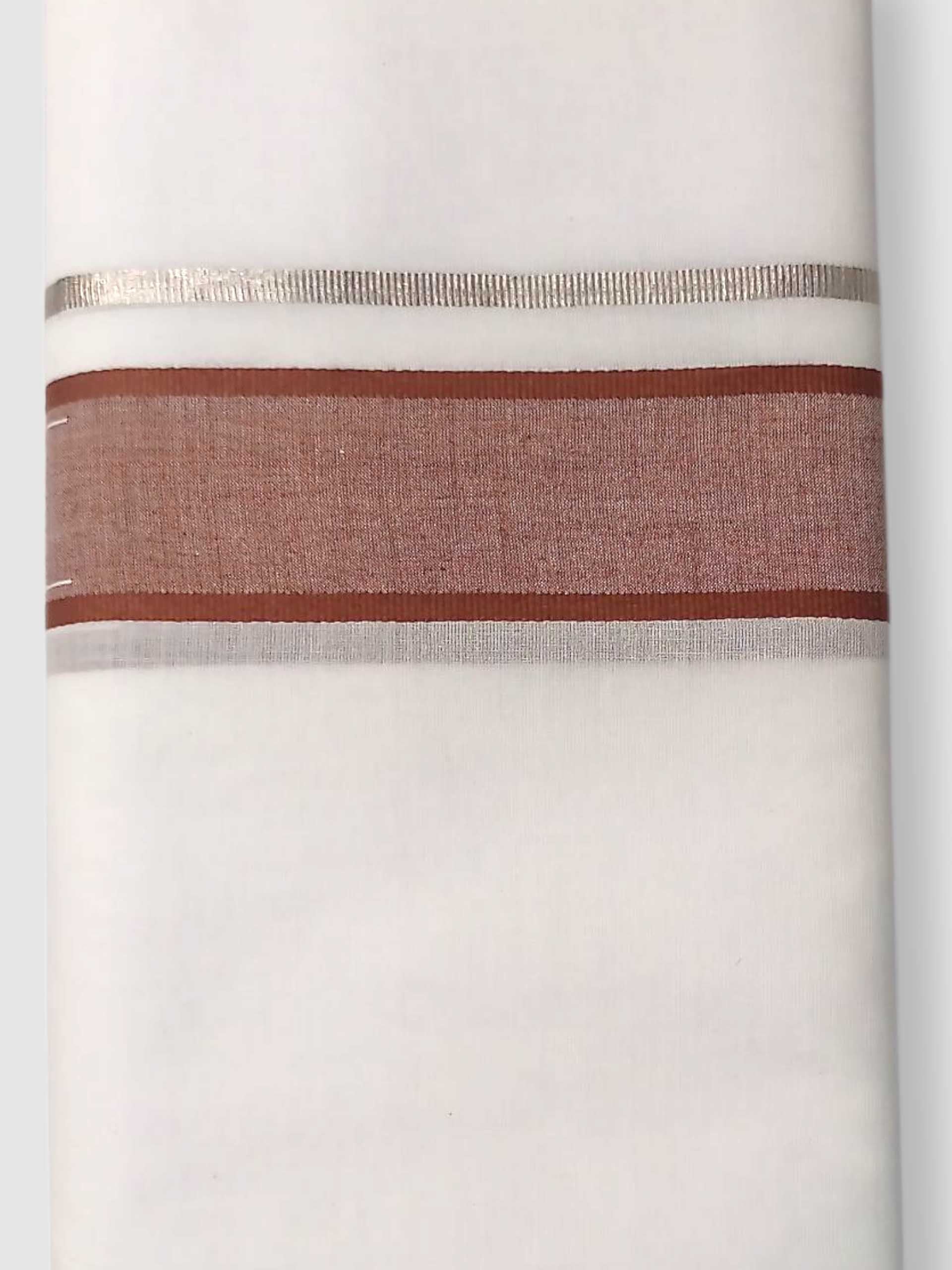 Pure White Cotton Men's Double Dhoti