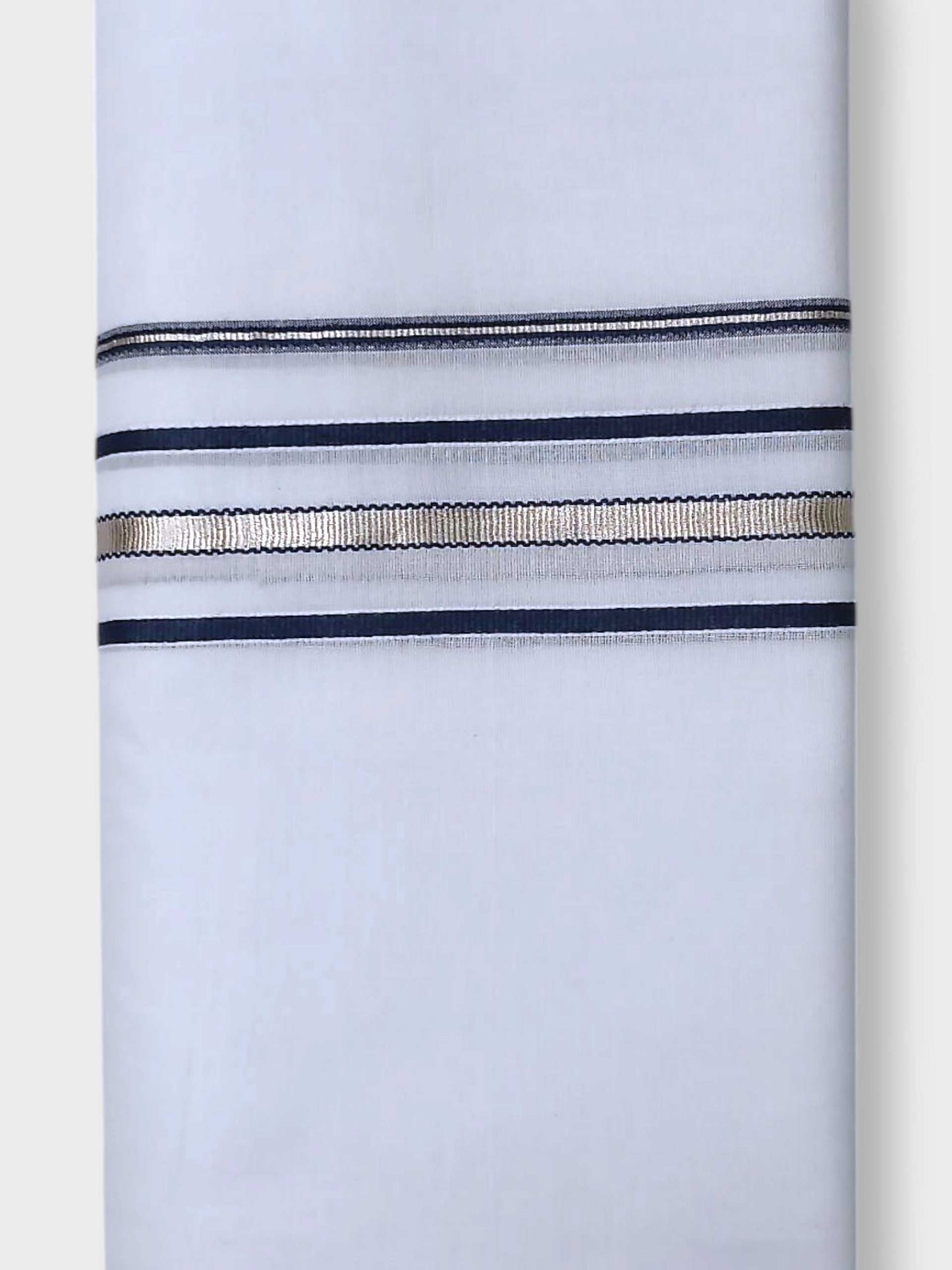 Pure White Cotton Men's Double Dhoti
