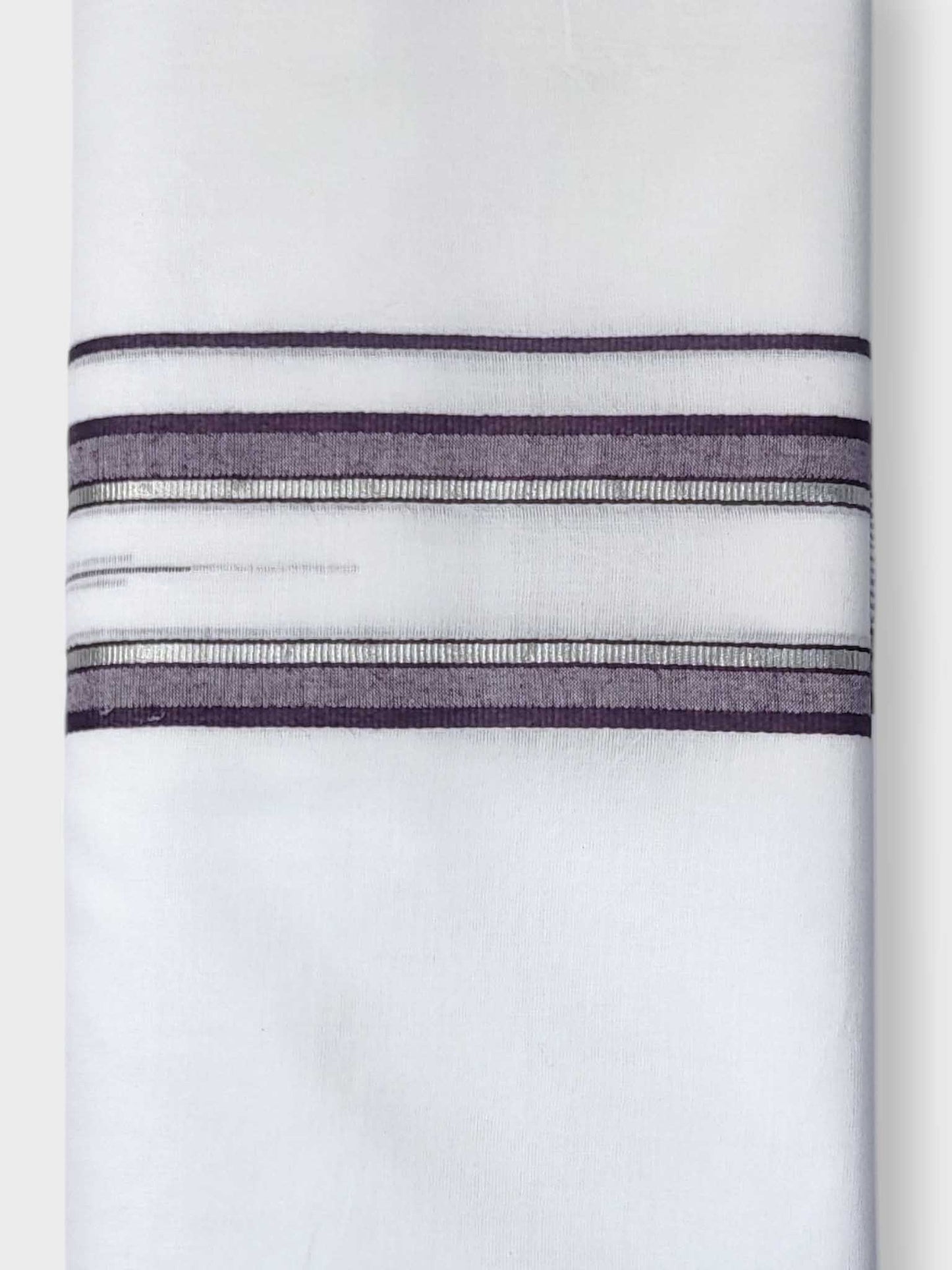 Pure White Cotton Men's Double Dhoti