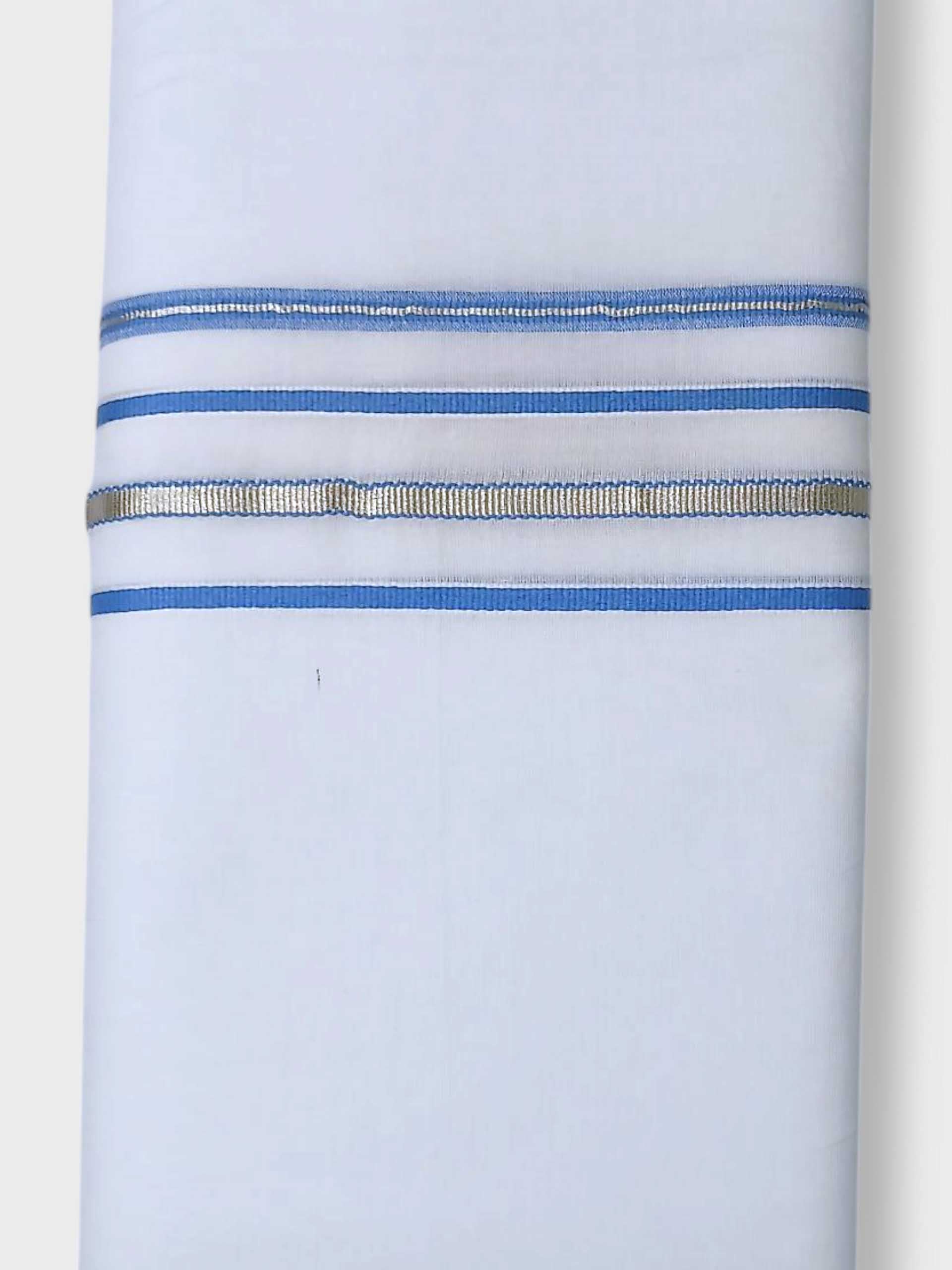 Pure White Cotton Men's Double Dhoti