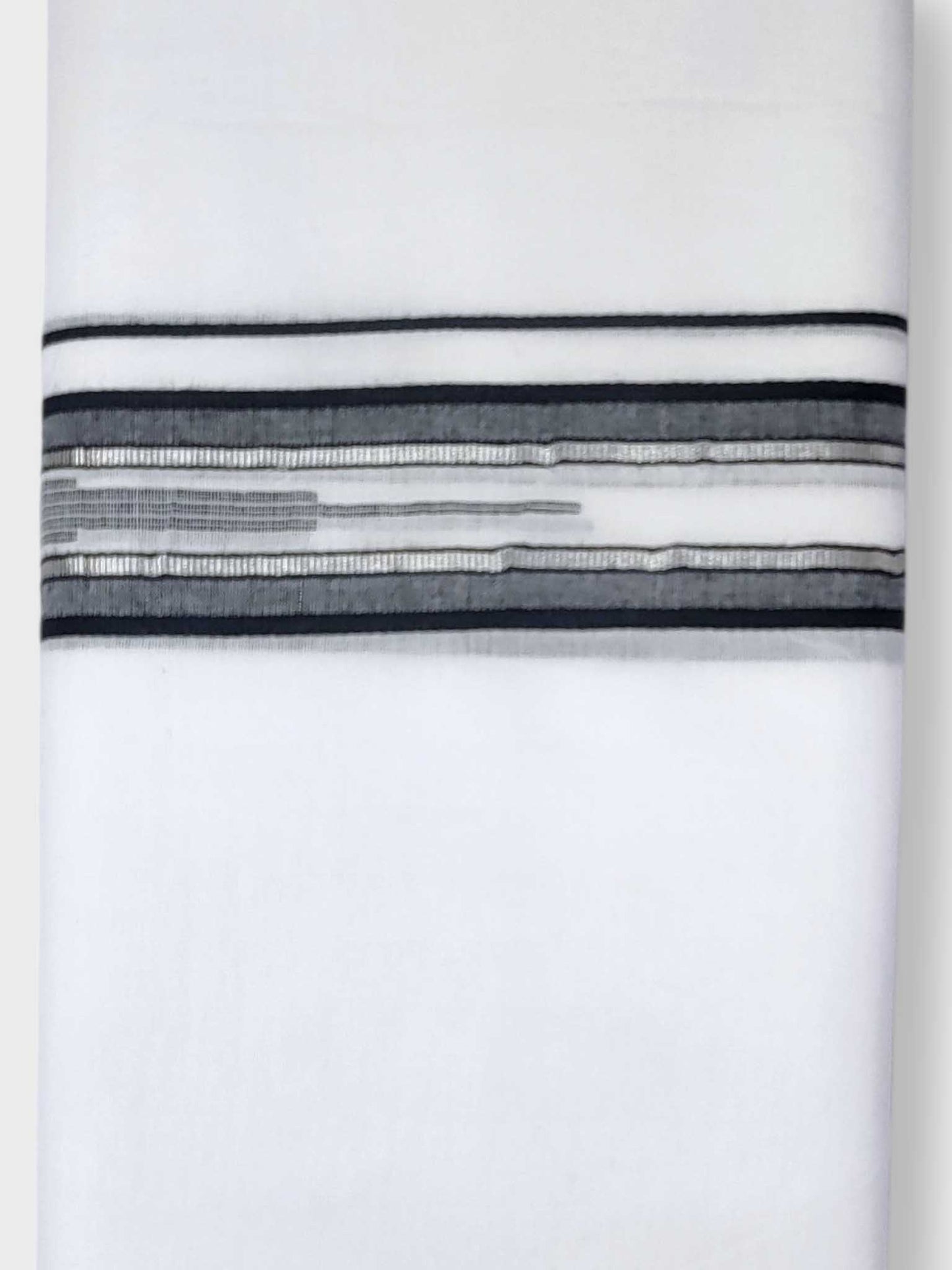 Pure White Cotton Men's Double Dhoti