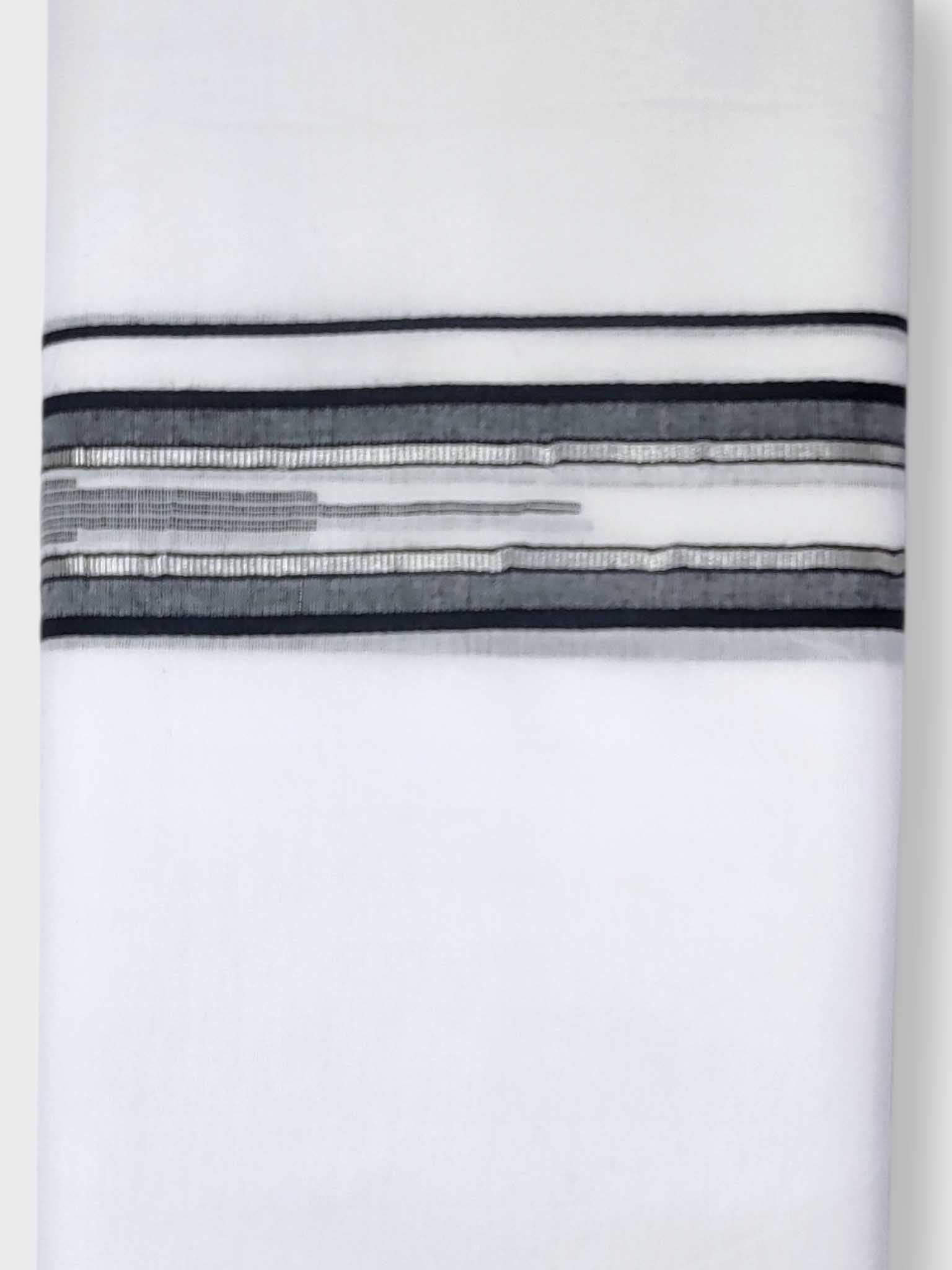 Pure White Cotton Men's Double Dhoti