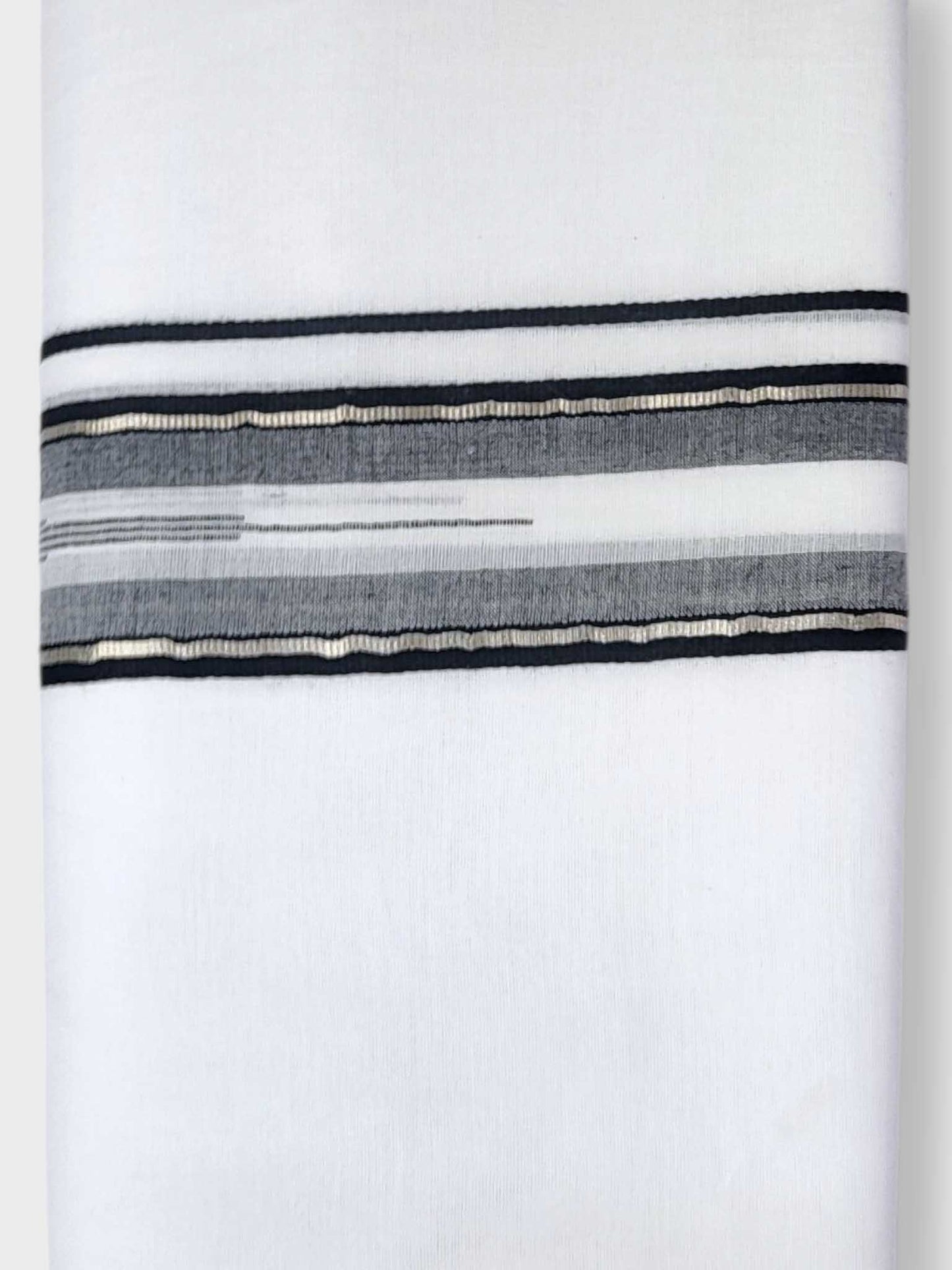 Pure White Cotton Men's Double Dhoti