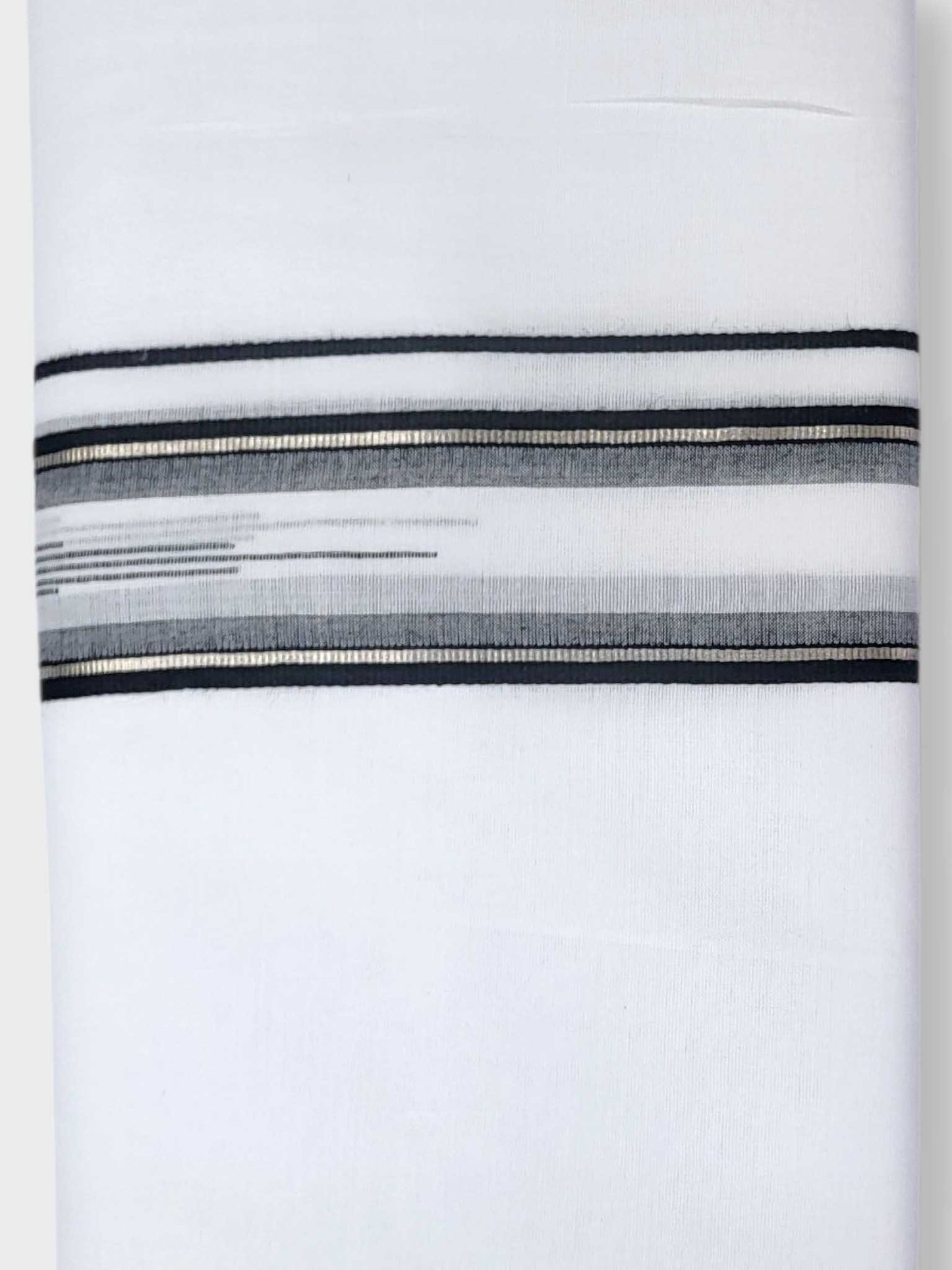 Pure White Cotton Men's Double Dhoti