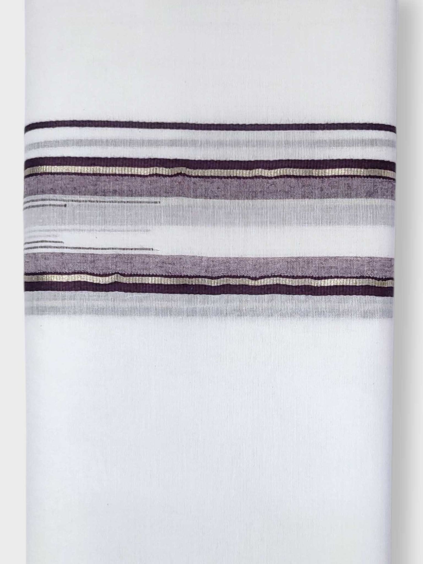 Pure White Cotton Men's Double Dhoti