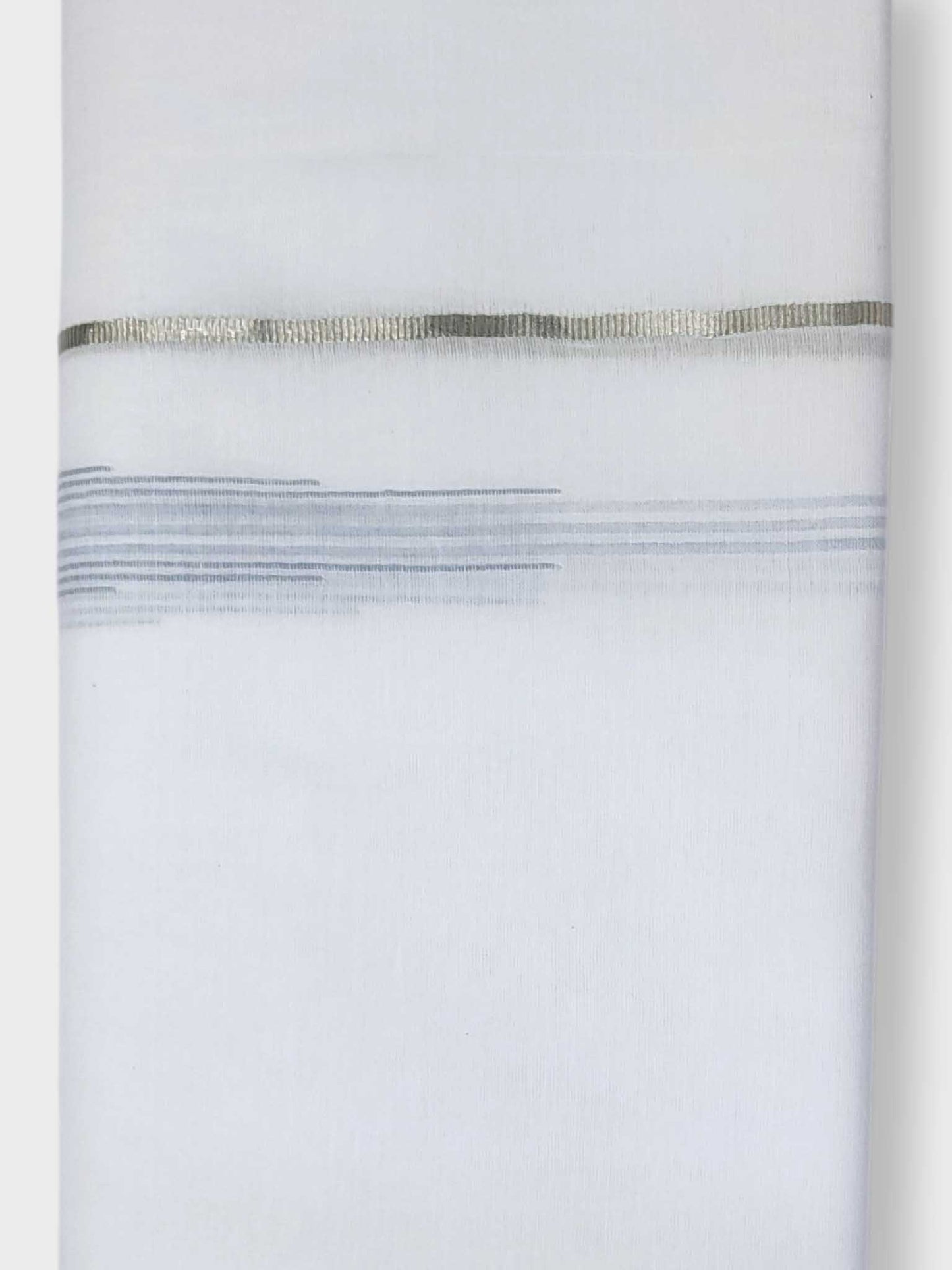 Pure White Cotton Men's Double Dhoti