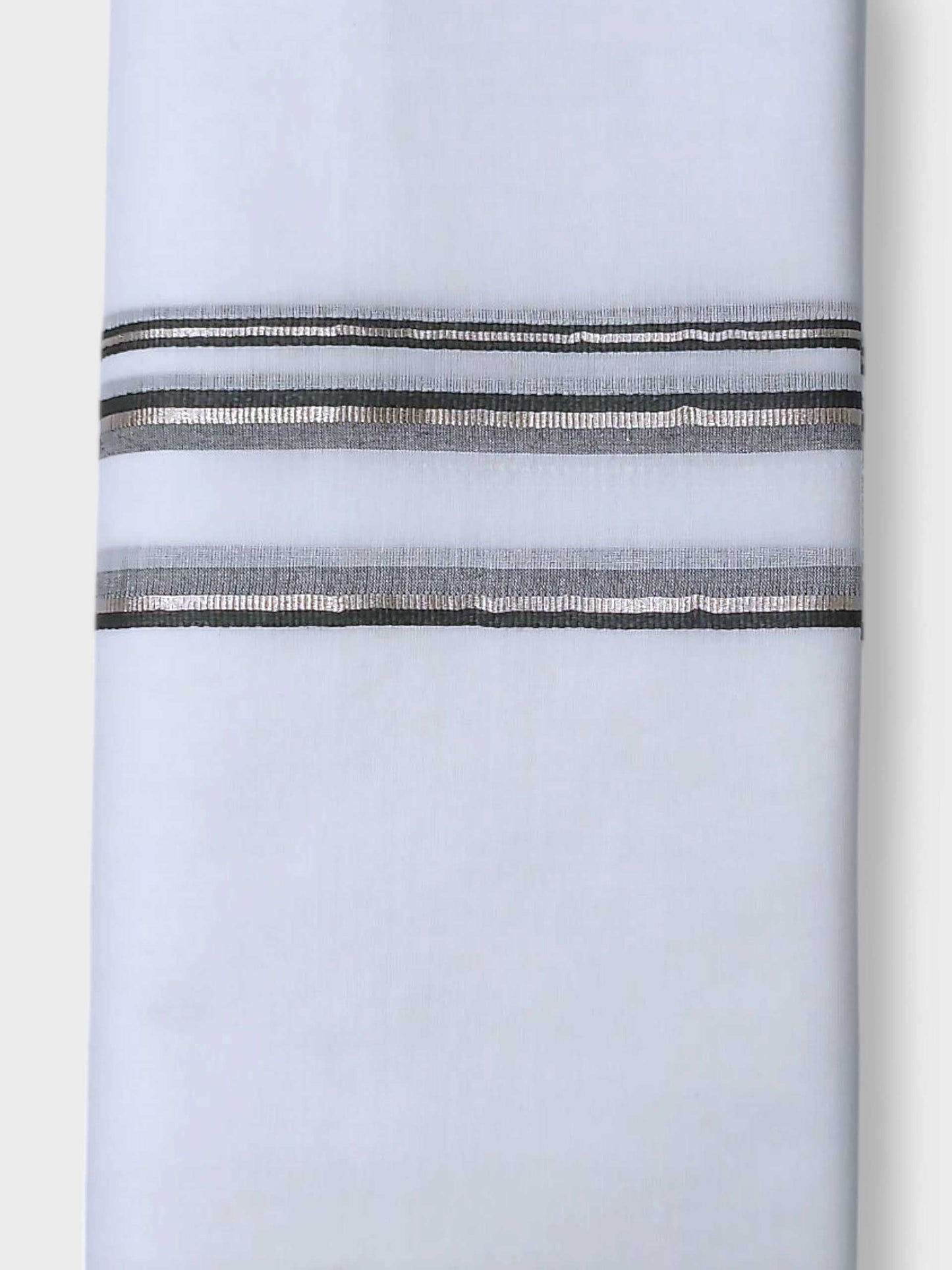 Pure White Cotton Men's Double Dhoti