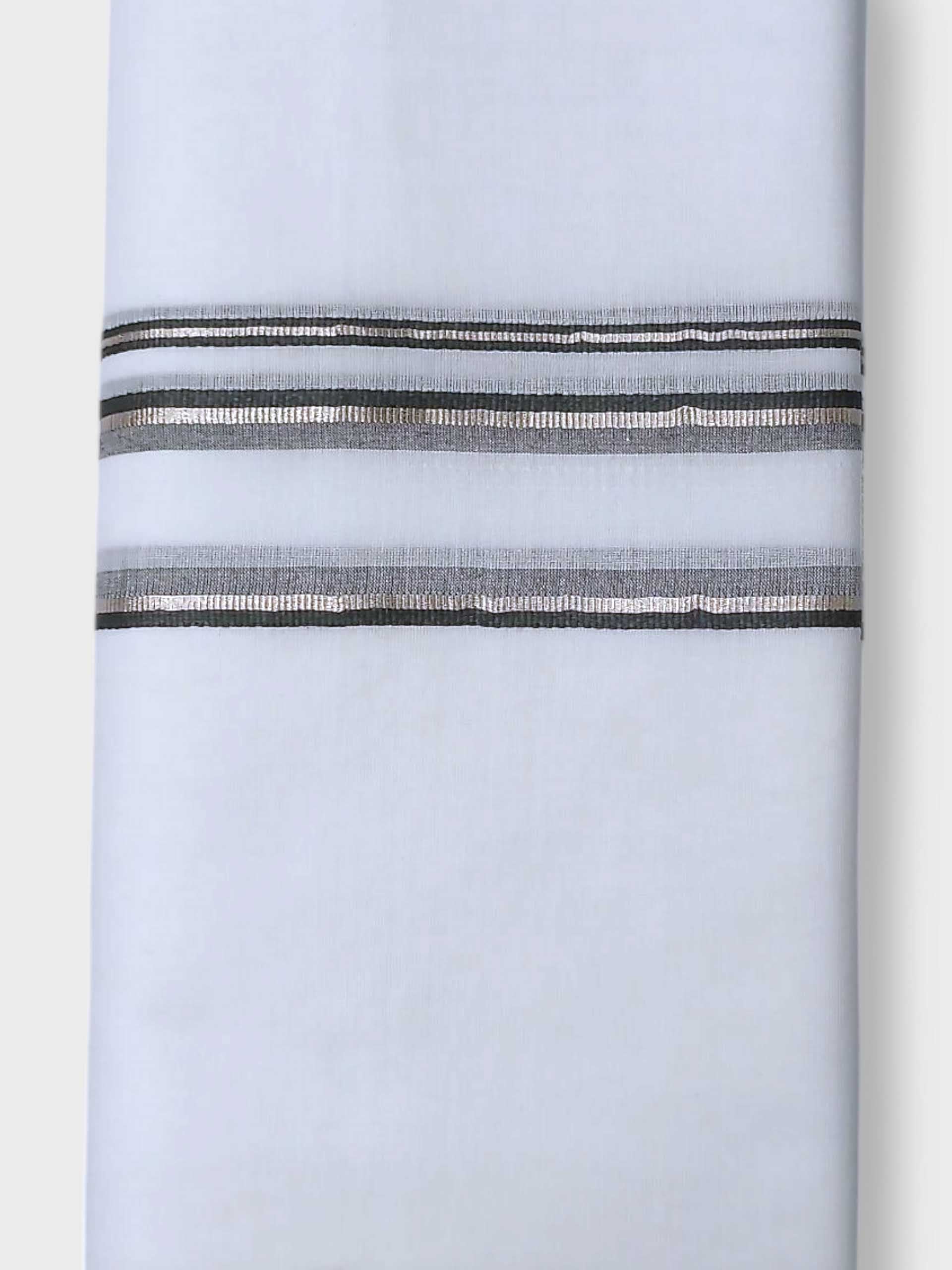 Pure White Cotton Men's Double Dhoti