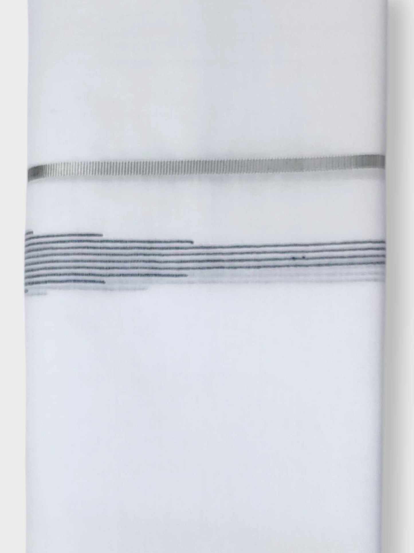 Pure White Cotton Men's Double Dhoti