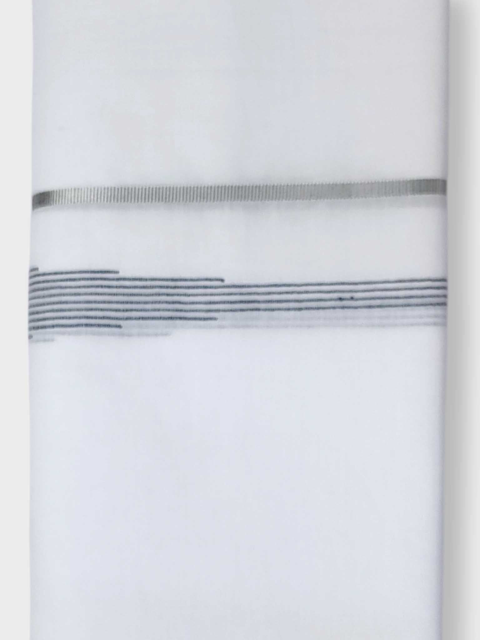 Pure White Cotton Men's Double Dhoti