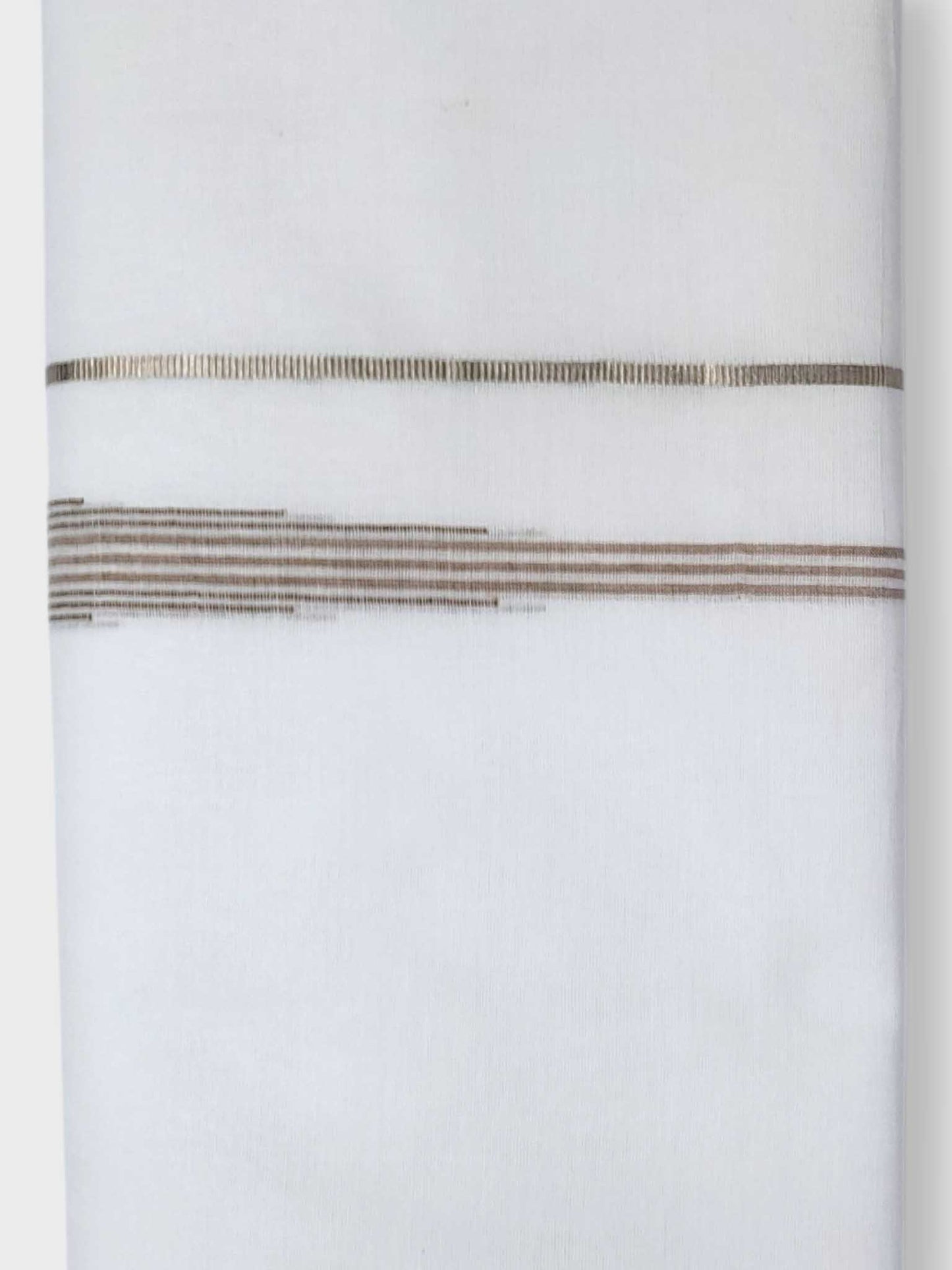 Pure White Cotton Men's Double Dhoti
