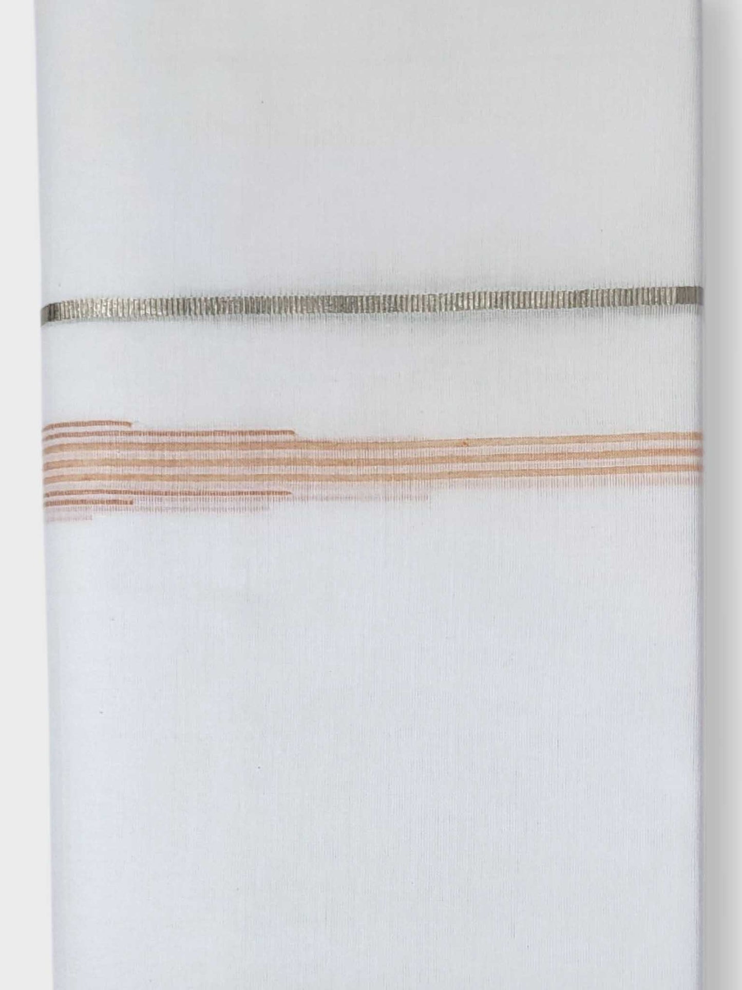 Pure White Cotton Men's Double Dhoti