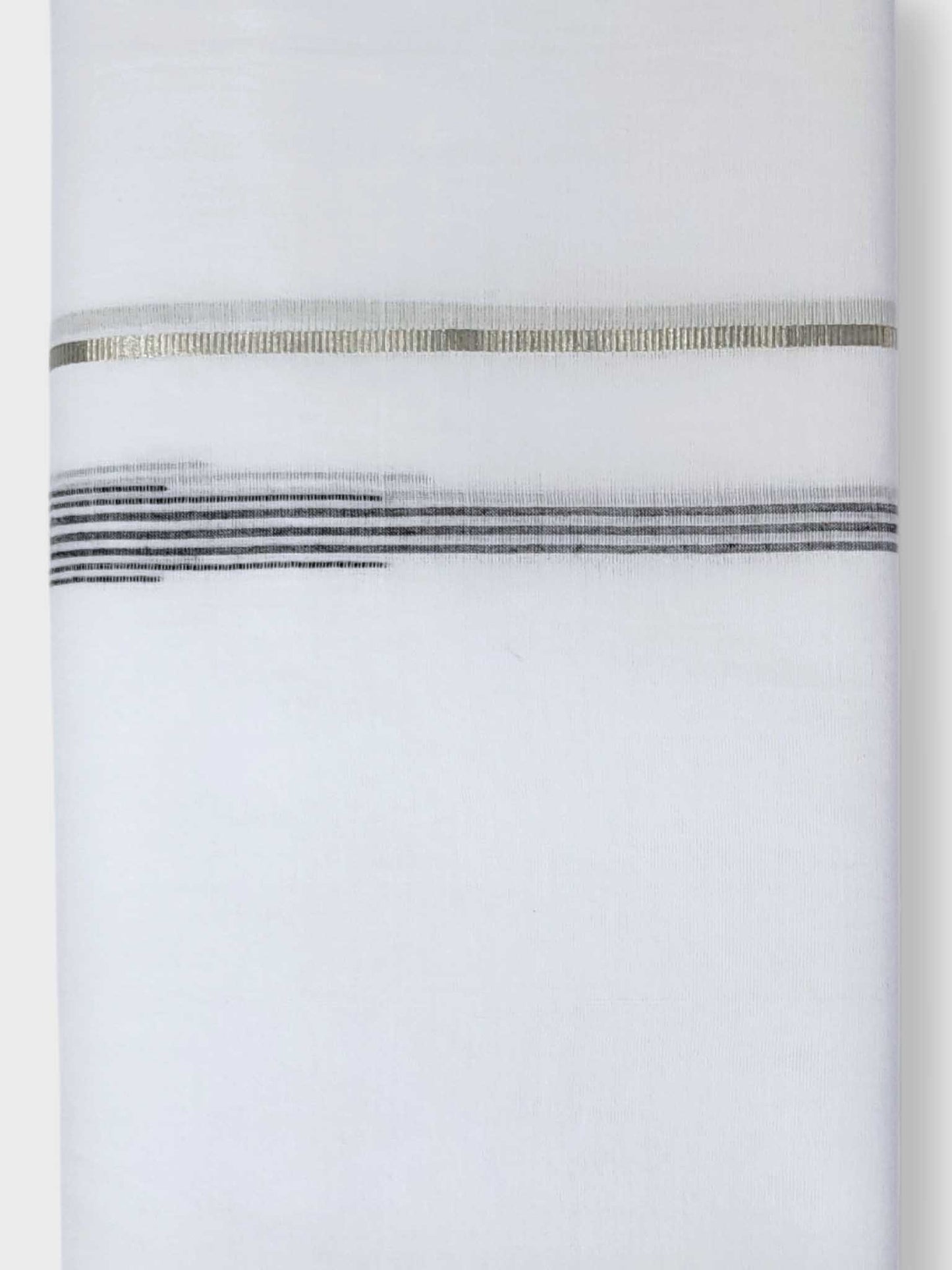 Pure White Cotton Men's Double Dhoti