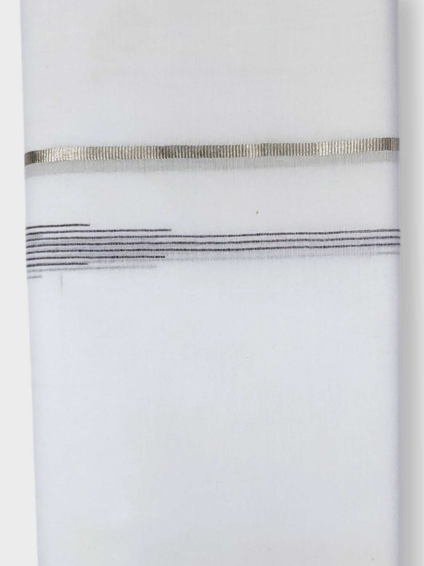 Pure White Cotton Men's Double Dhoti