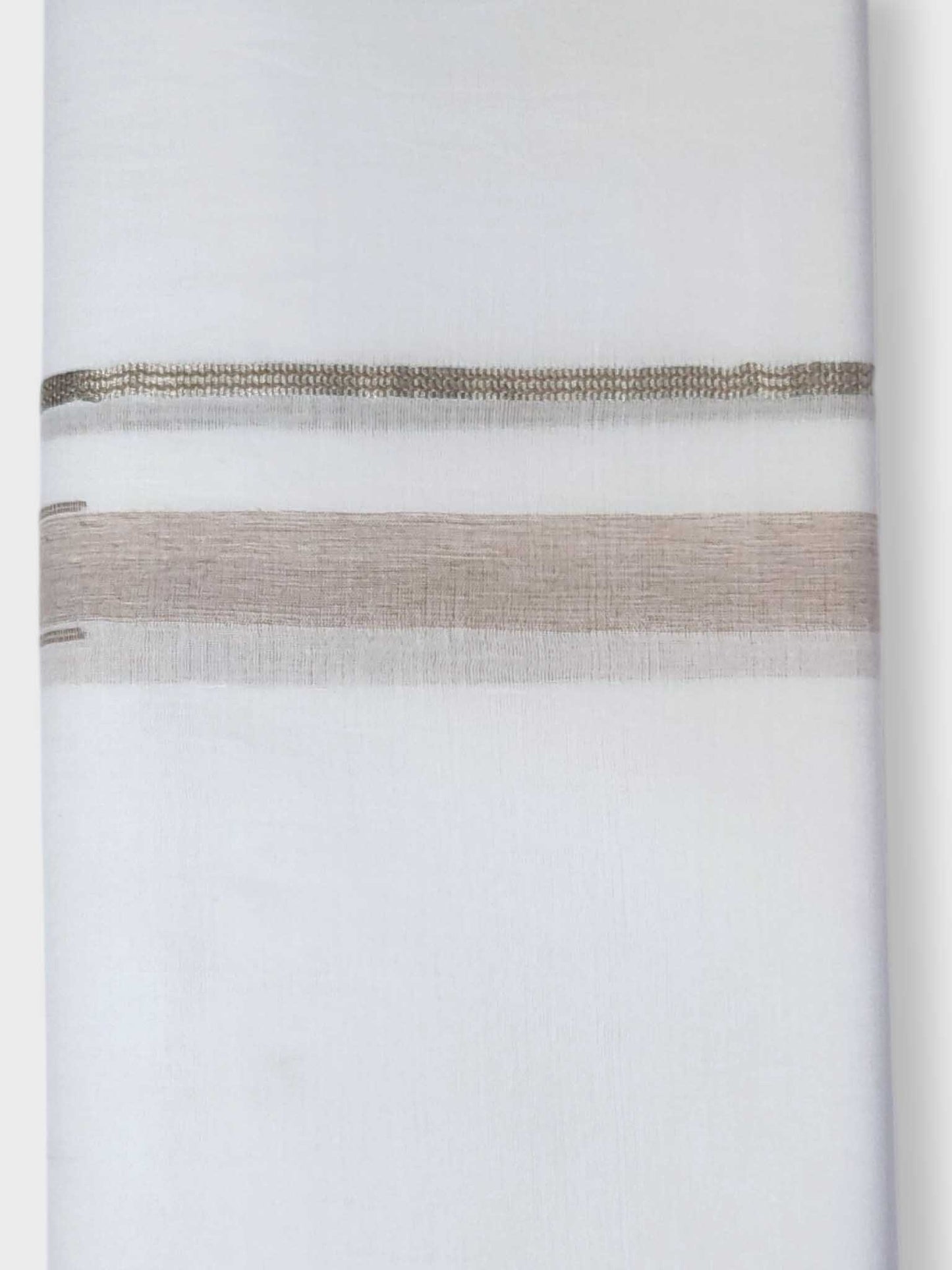 Pure White Cotton Men's Double Dhoti