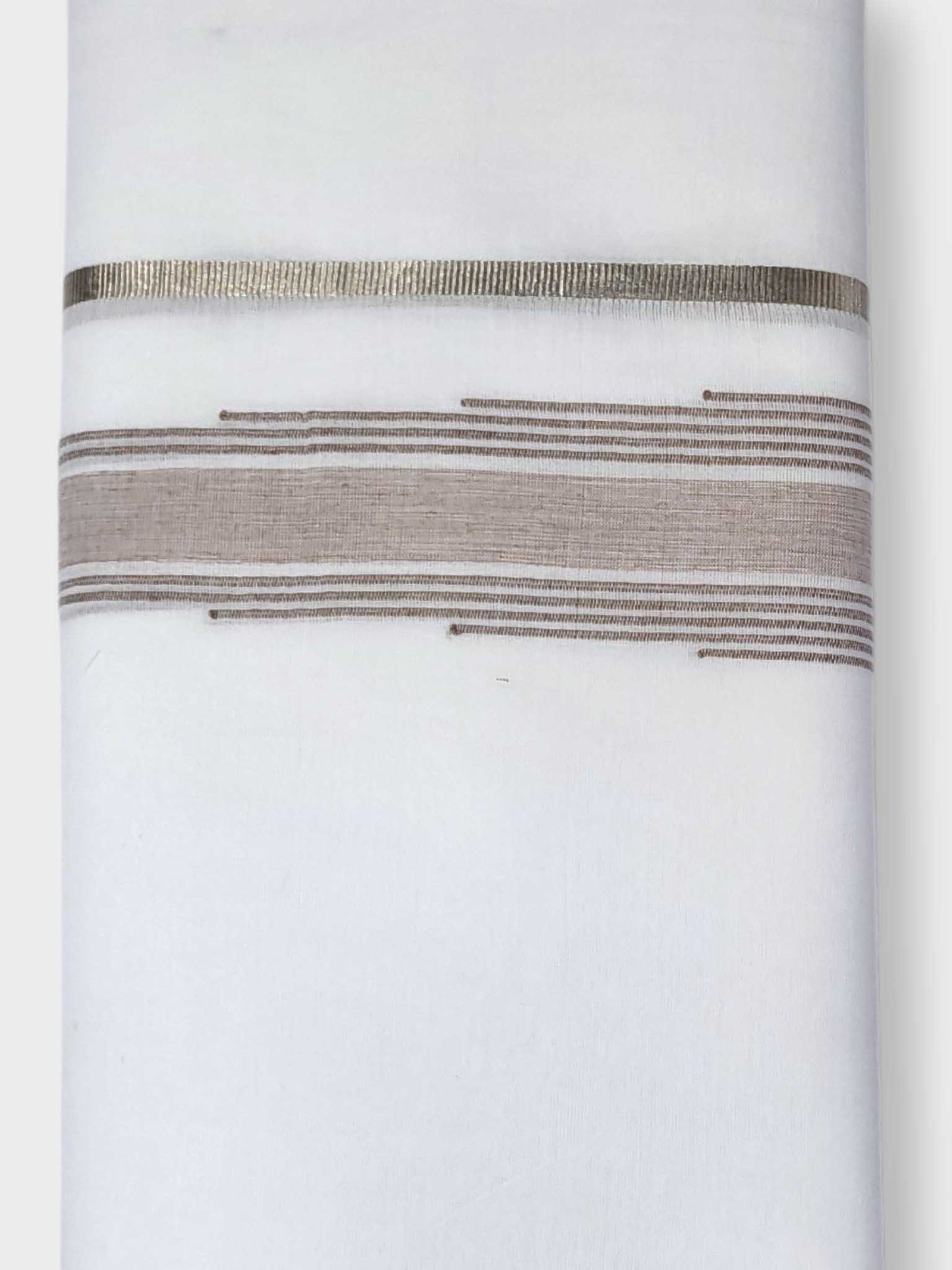 Pure White Cotton Men's Double Dhoti