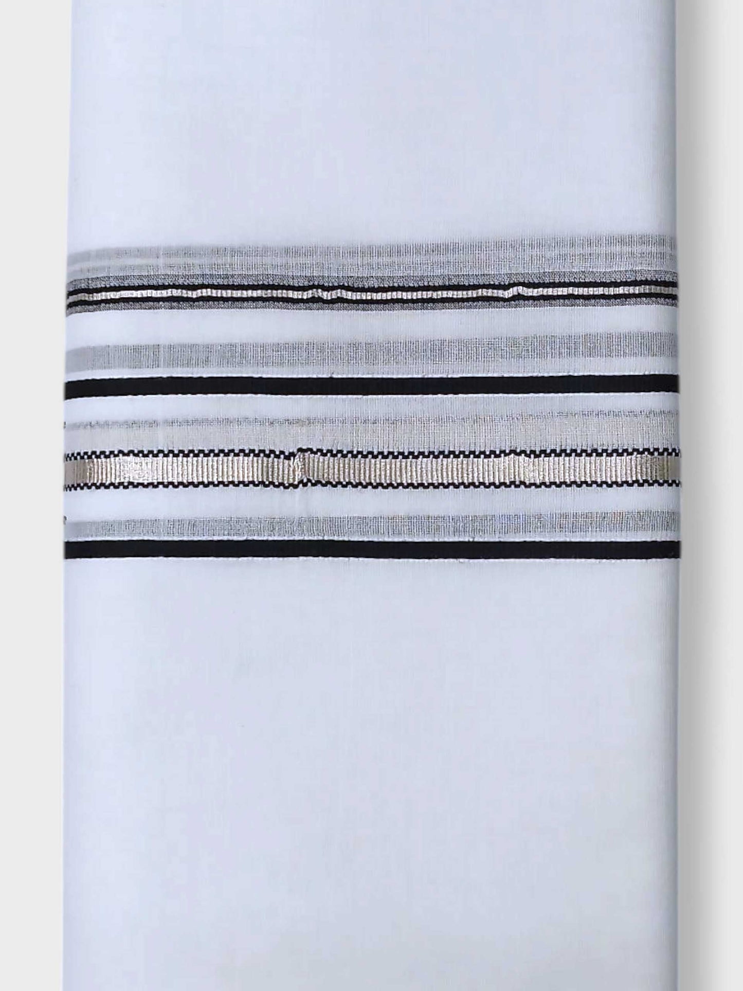 Pure White Cotton Men's Double Dhoti