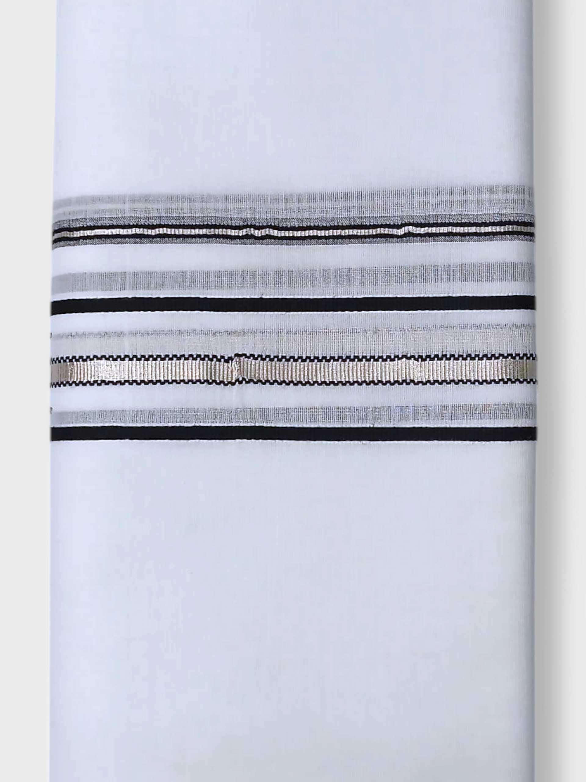 Pure White Cotton Men's Double Dhoti