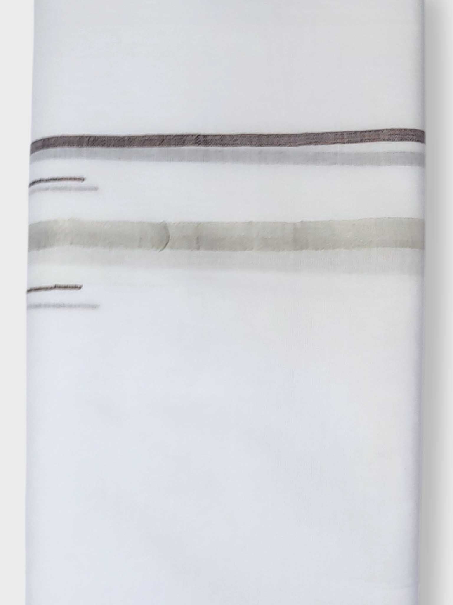 Pure White Cotton Men's Double Dhoti