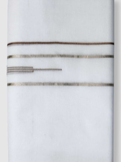 Pure White Cotton Men's Double Dhoti