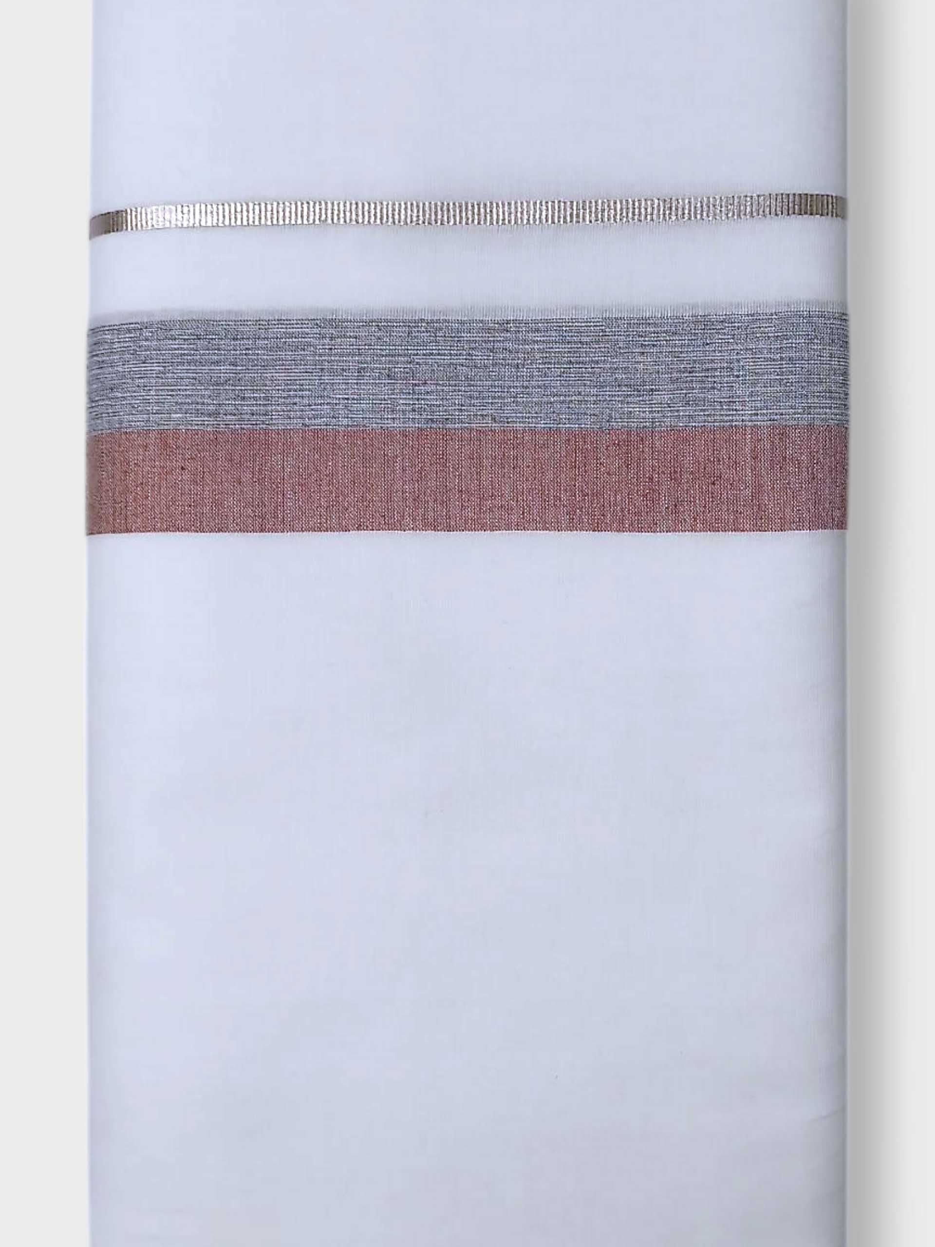 Pure White Cotton Men's Double Dhoti