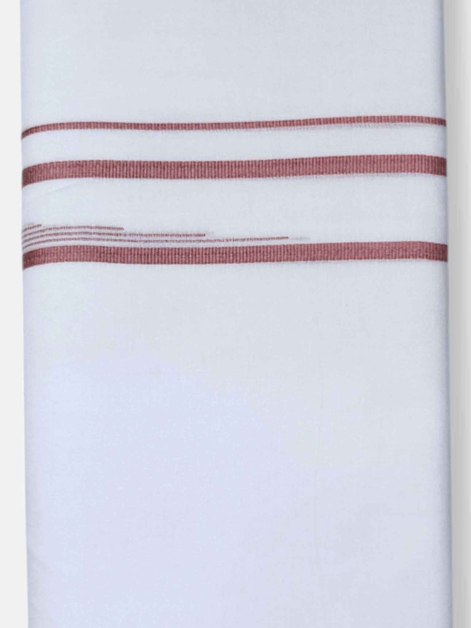 Pure White Cotton Men's Double Dhoti